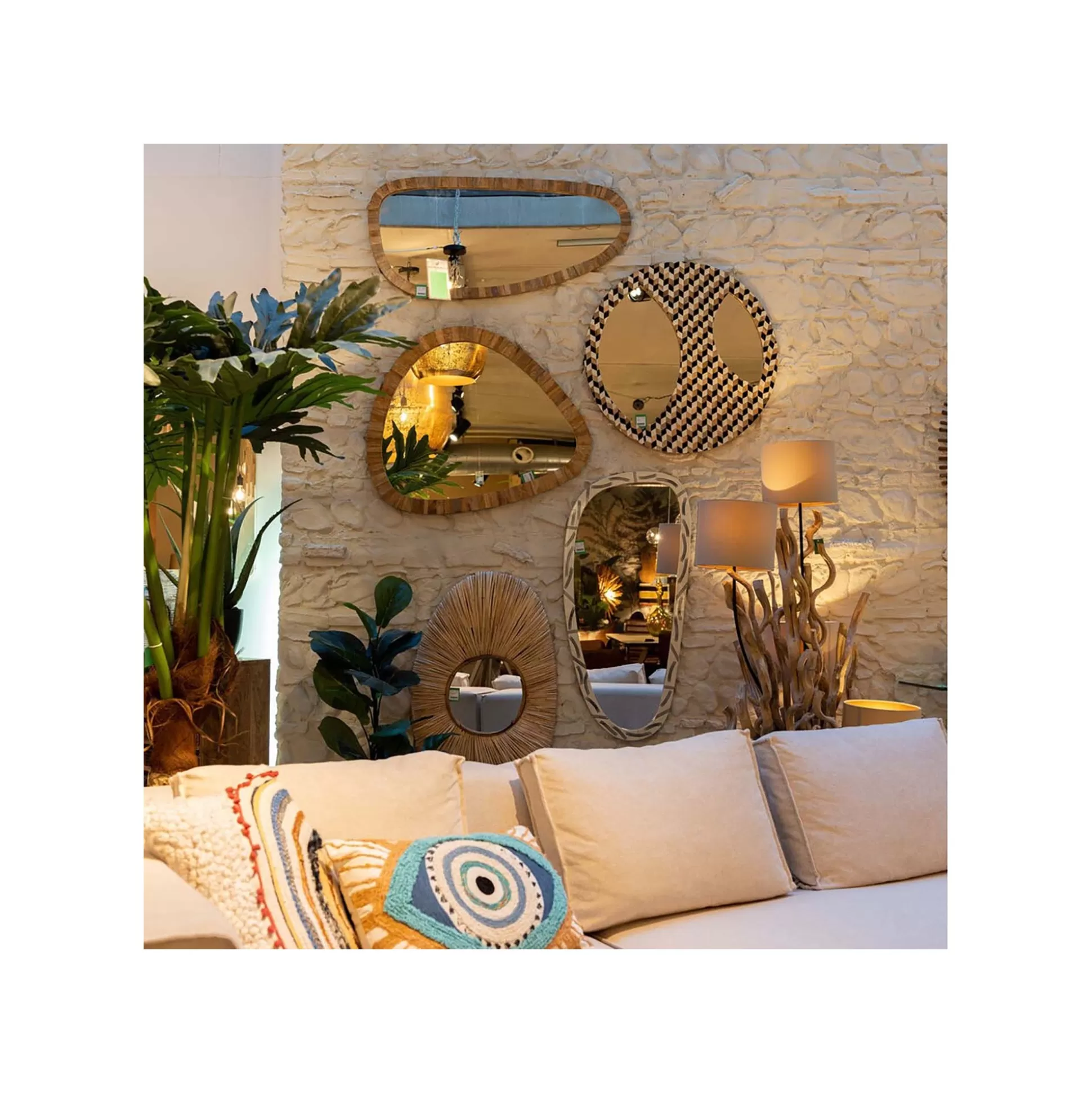 Miroir Bora Bora 93x43cm ^KARE Design Shop