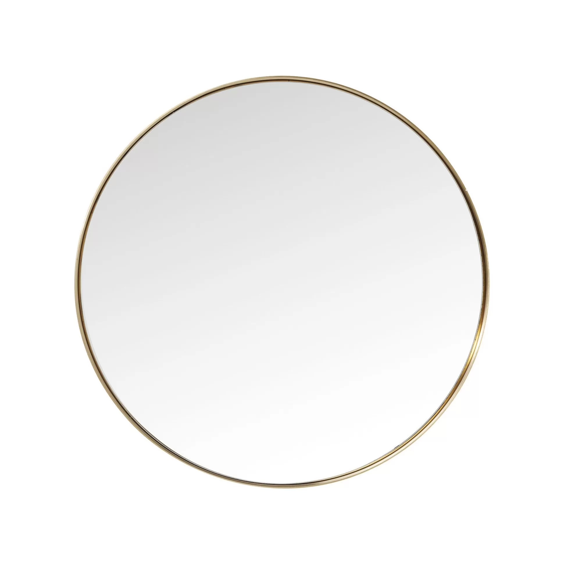 Miroir Curve Rond Laiton 100cm ^KARE Design Outlet