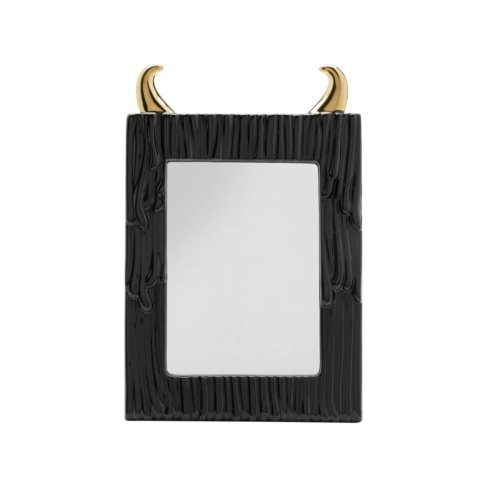 Miroir De Table Yeti Noir Et Doré 19x29cm ^KARE Design Shop