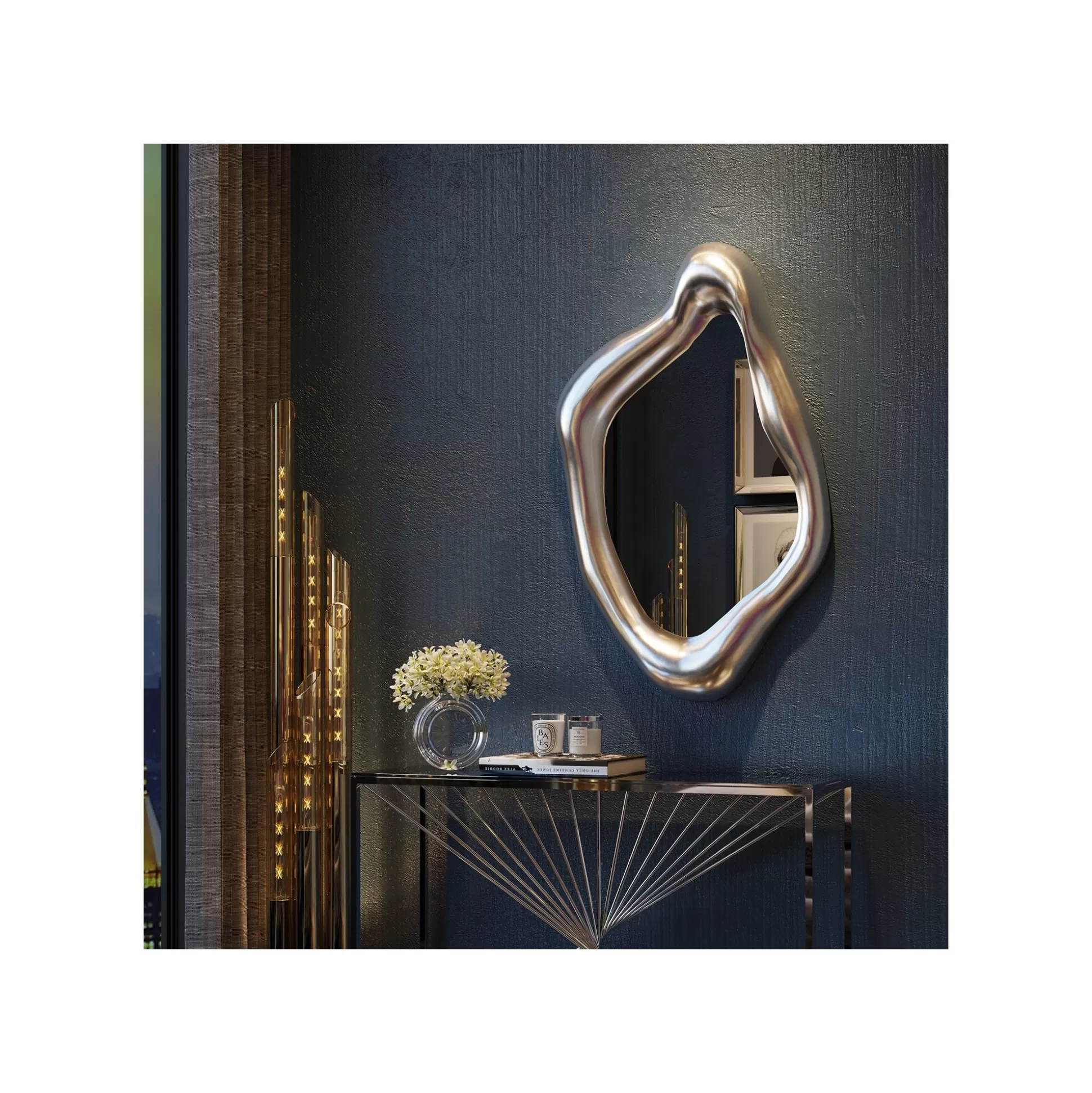 Miroir Hologram 119x76cm Argenté ^KARE Design Sale