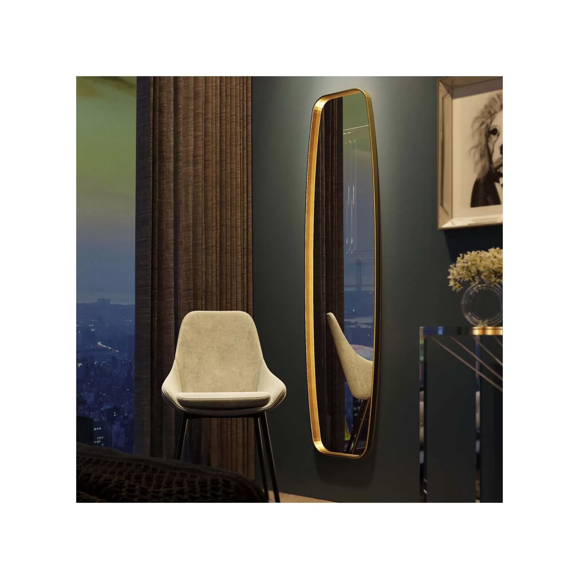 Miroir Opera Doré 160x40cm ^KARE Design Online