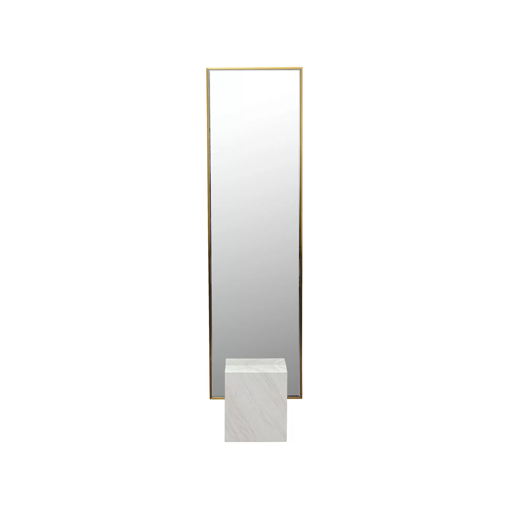 Miroir Sur Pied Hulda 180x46cm Doré Et Blanc ^KARE Design Fashion