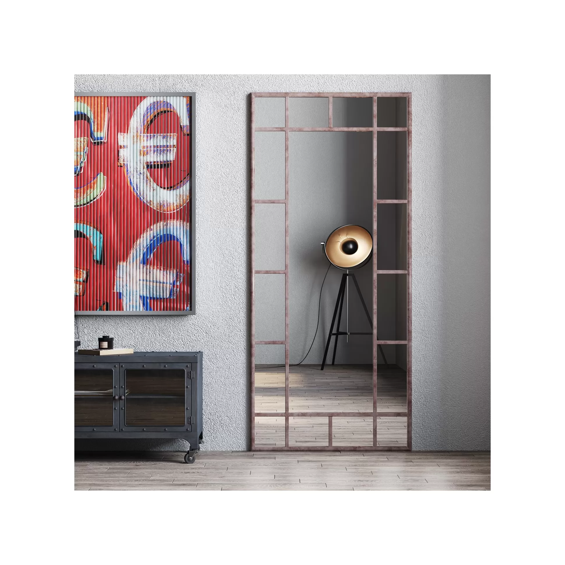 Miroir Window Iron 200x90cm ^KARE Design Outlet