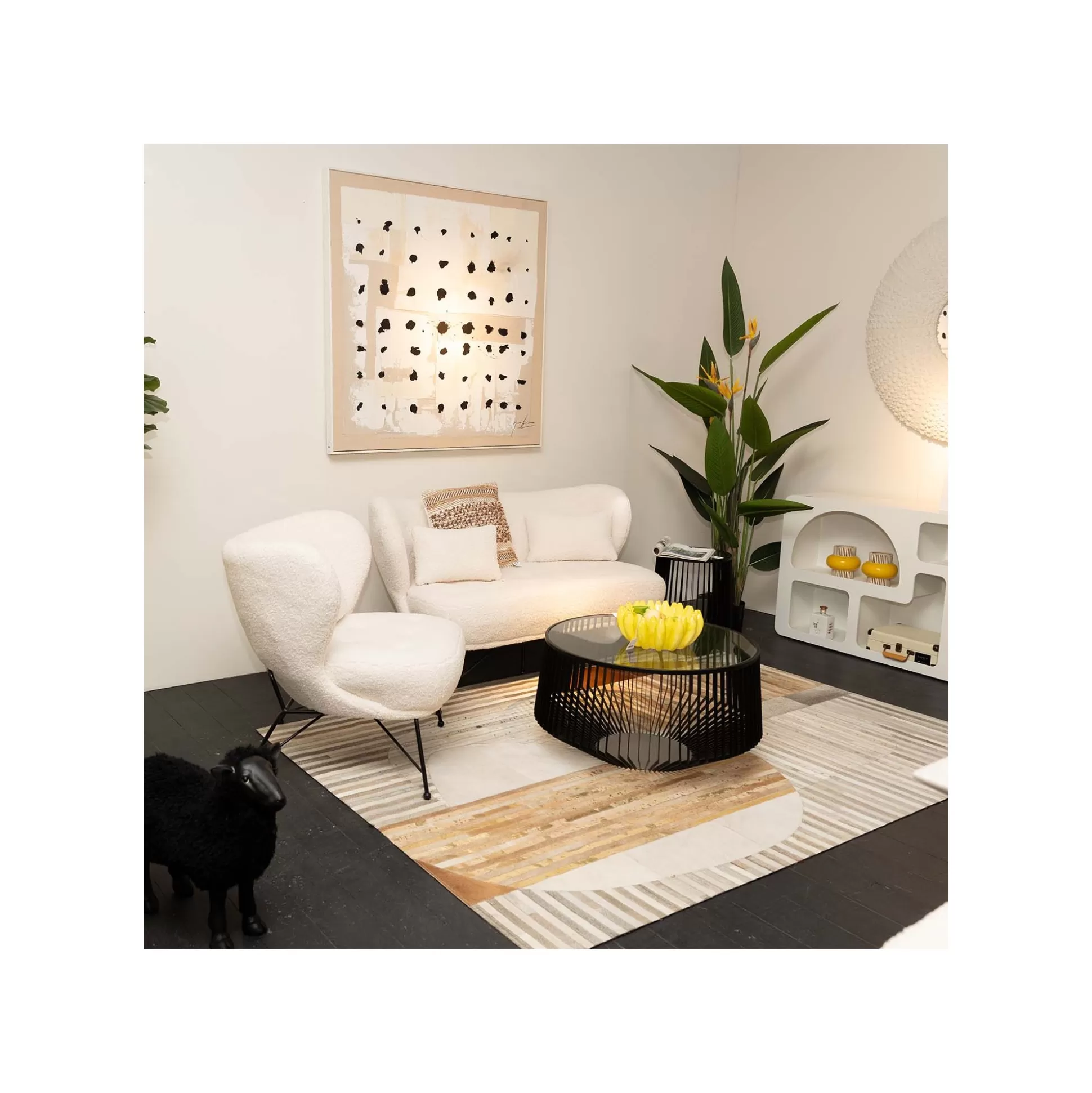 Peinture Frame Creative Dots 123x123cm ^KARE Design Sale
