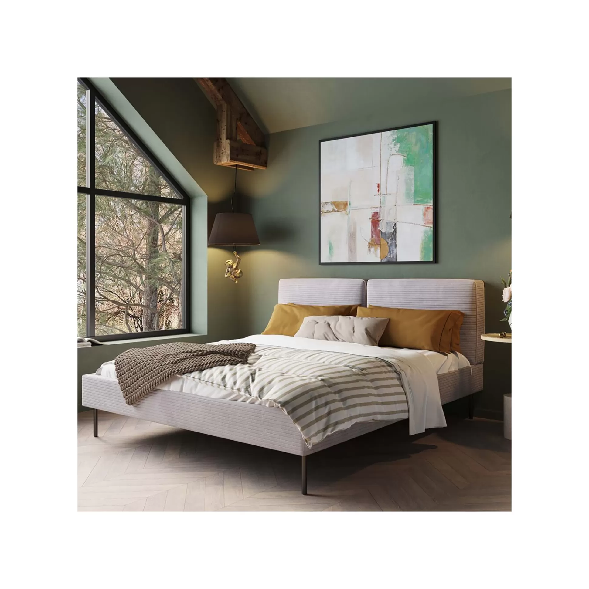 Peinture Frame Dust Verte 120x120cm ^KARE Design Hot