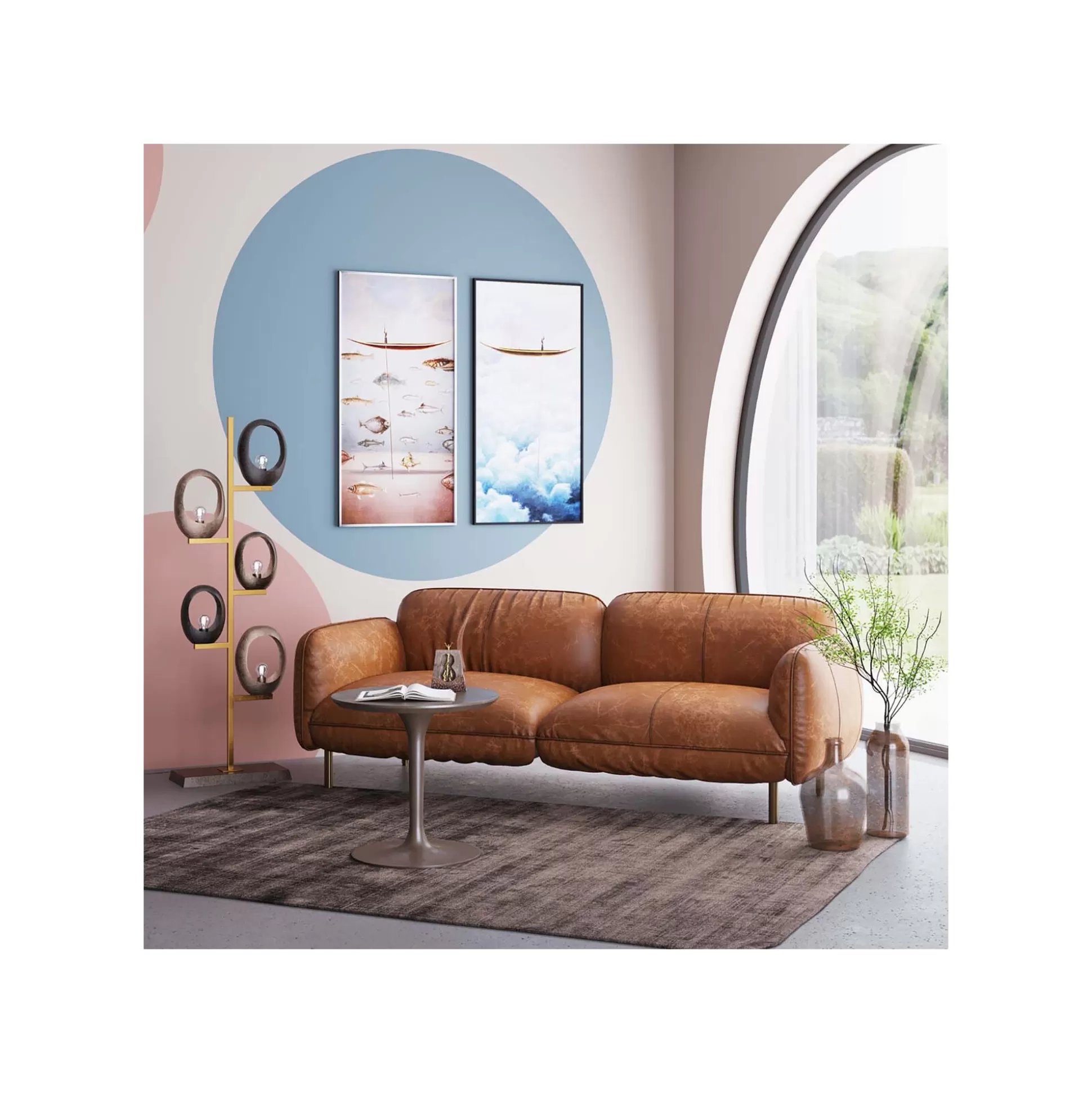 Peinture Gondolier Poissons 60x120cm ^KARE Design Cheap