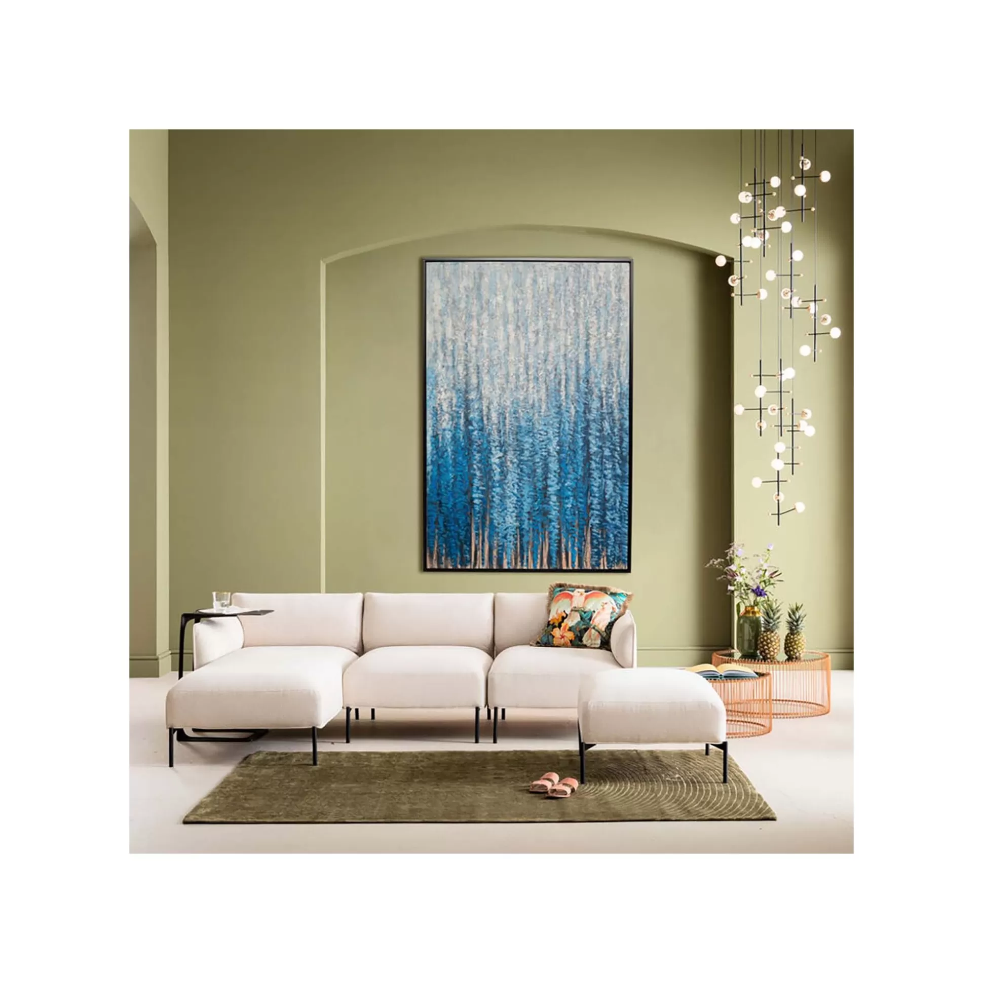 Peinture Pluie Abstraite 120x180cm ^KARE Design Hot