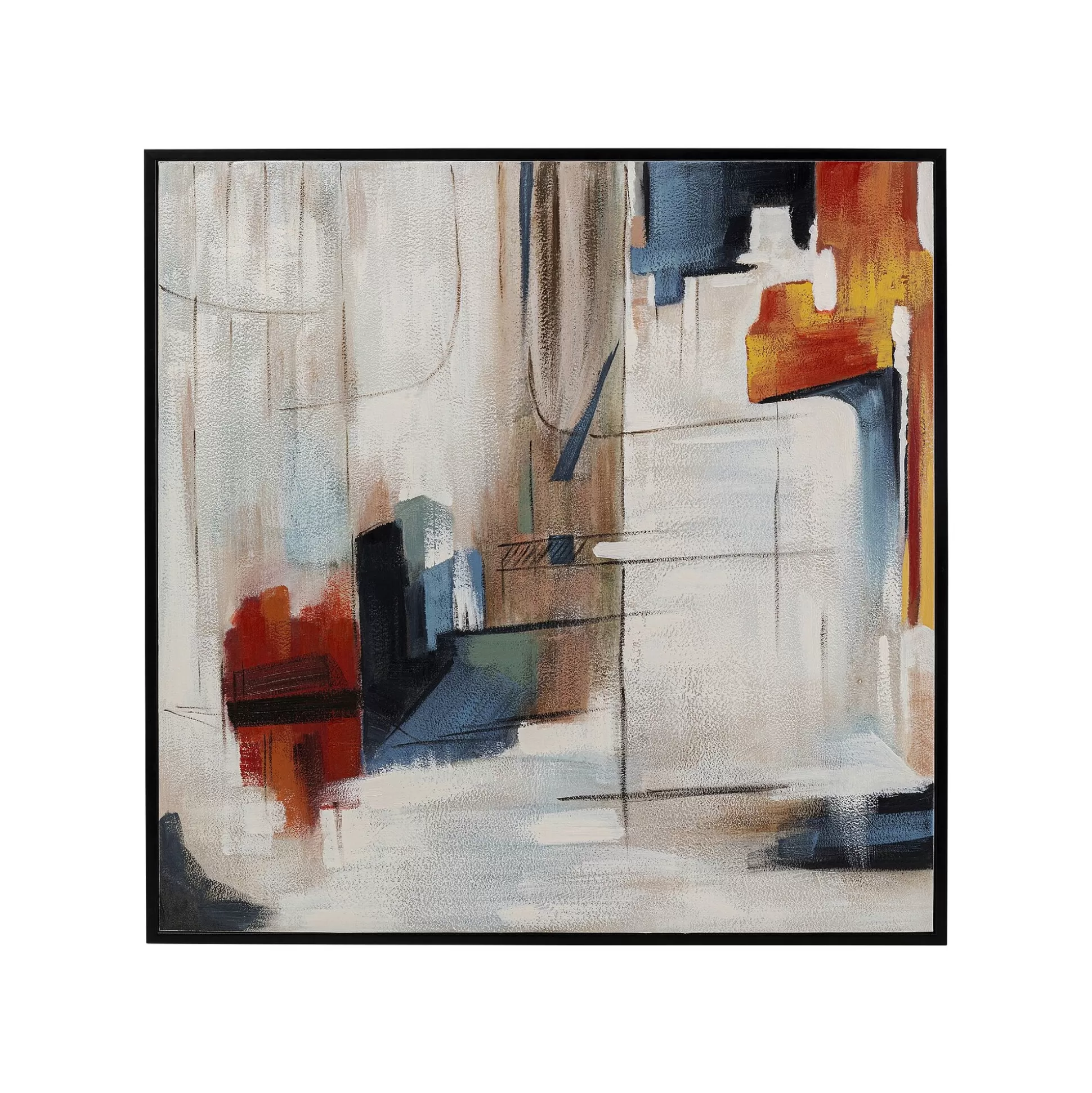 Peinture Visione Obliquo 100x100cm ^KARE Design Cheap