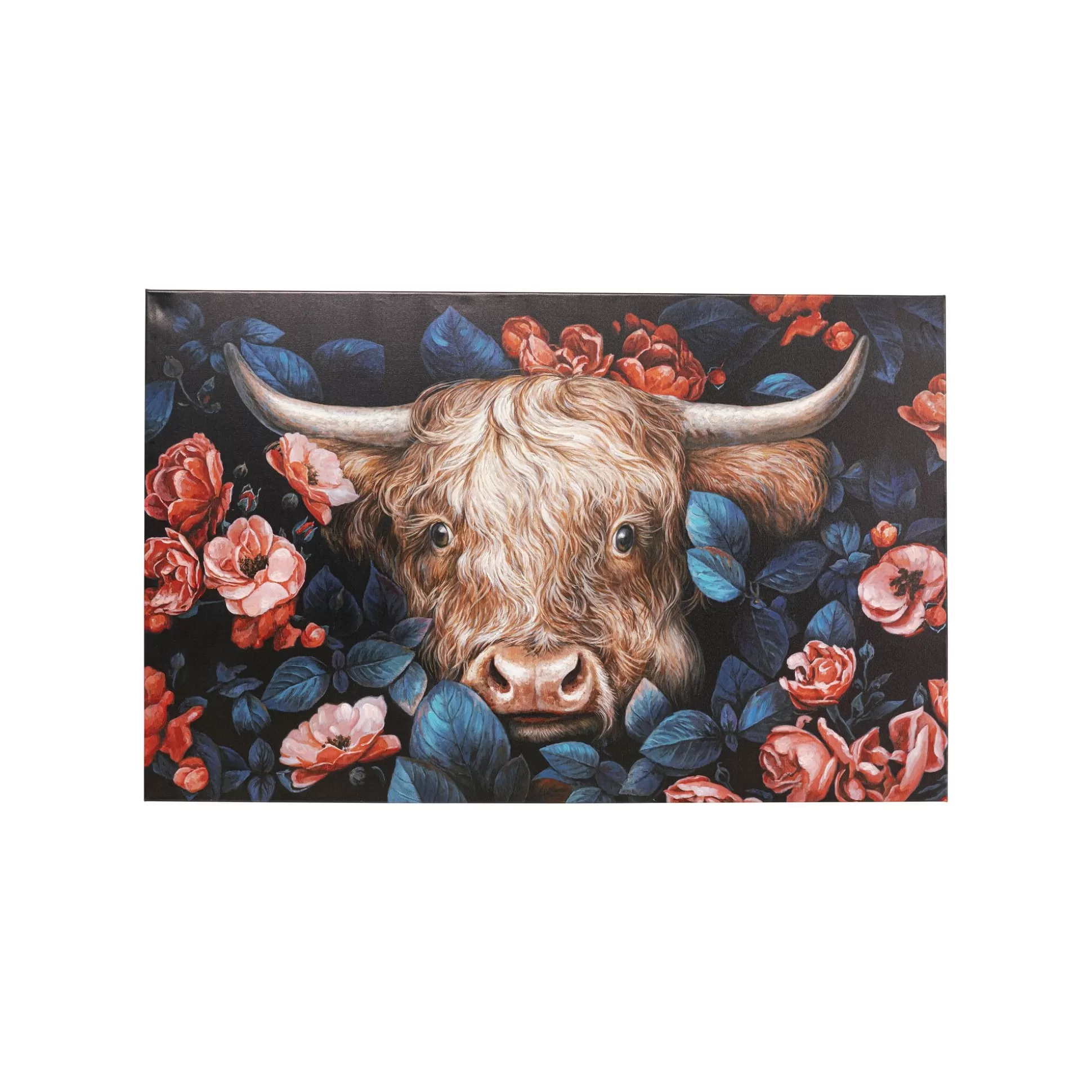 Peinture Yack Fleurs 140x90cm ^KARE Design Flash Sale