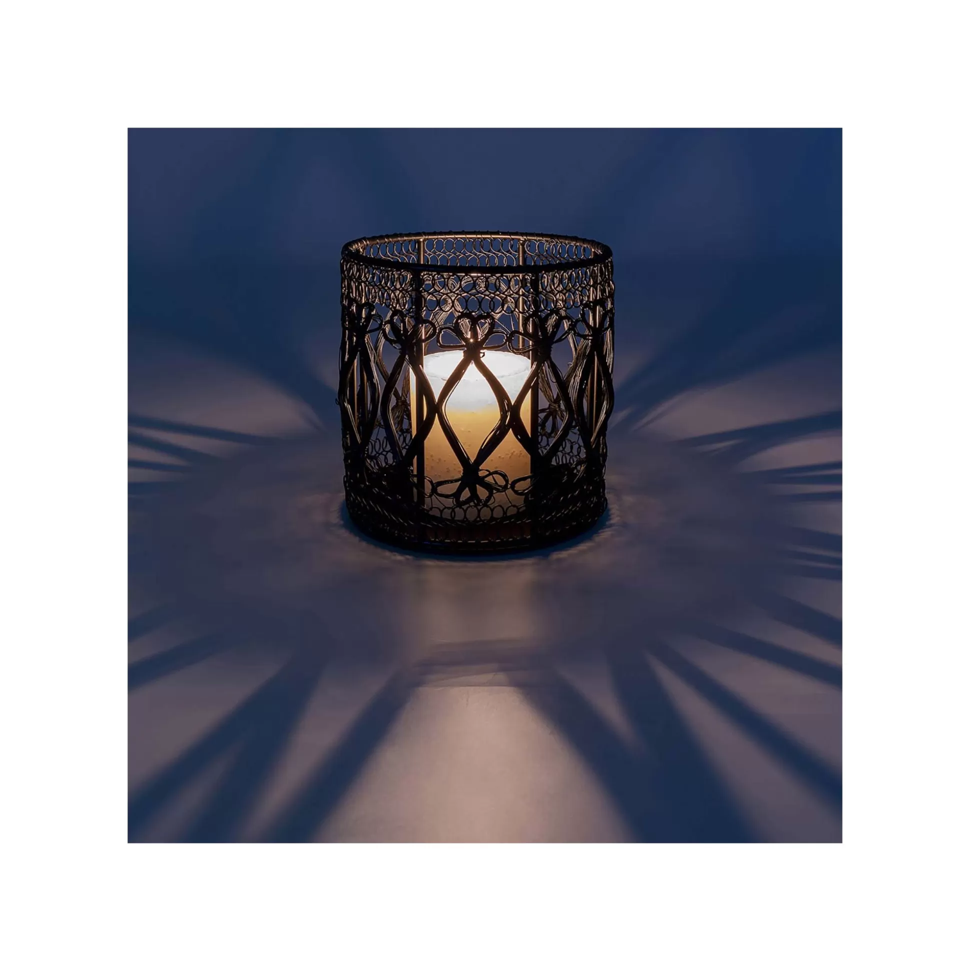 Photophore Hayat Noir 15cm ^KARE Design Sale