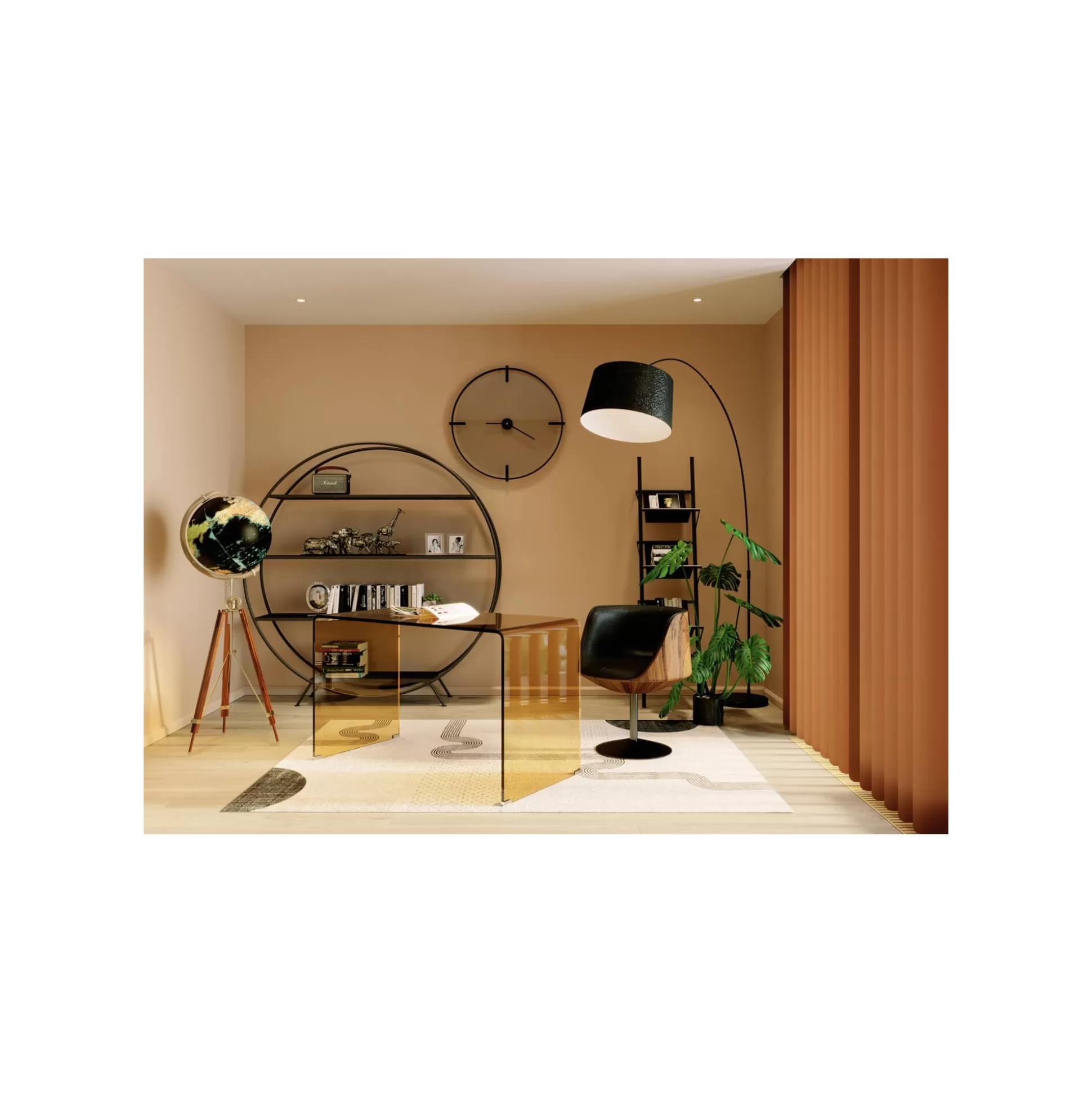 Porte-catalogue Noir 174cm ^KARE Design Cheap