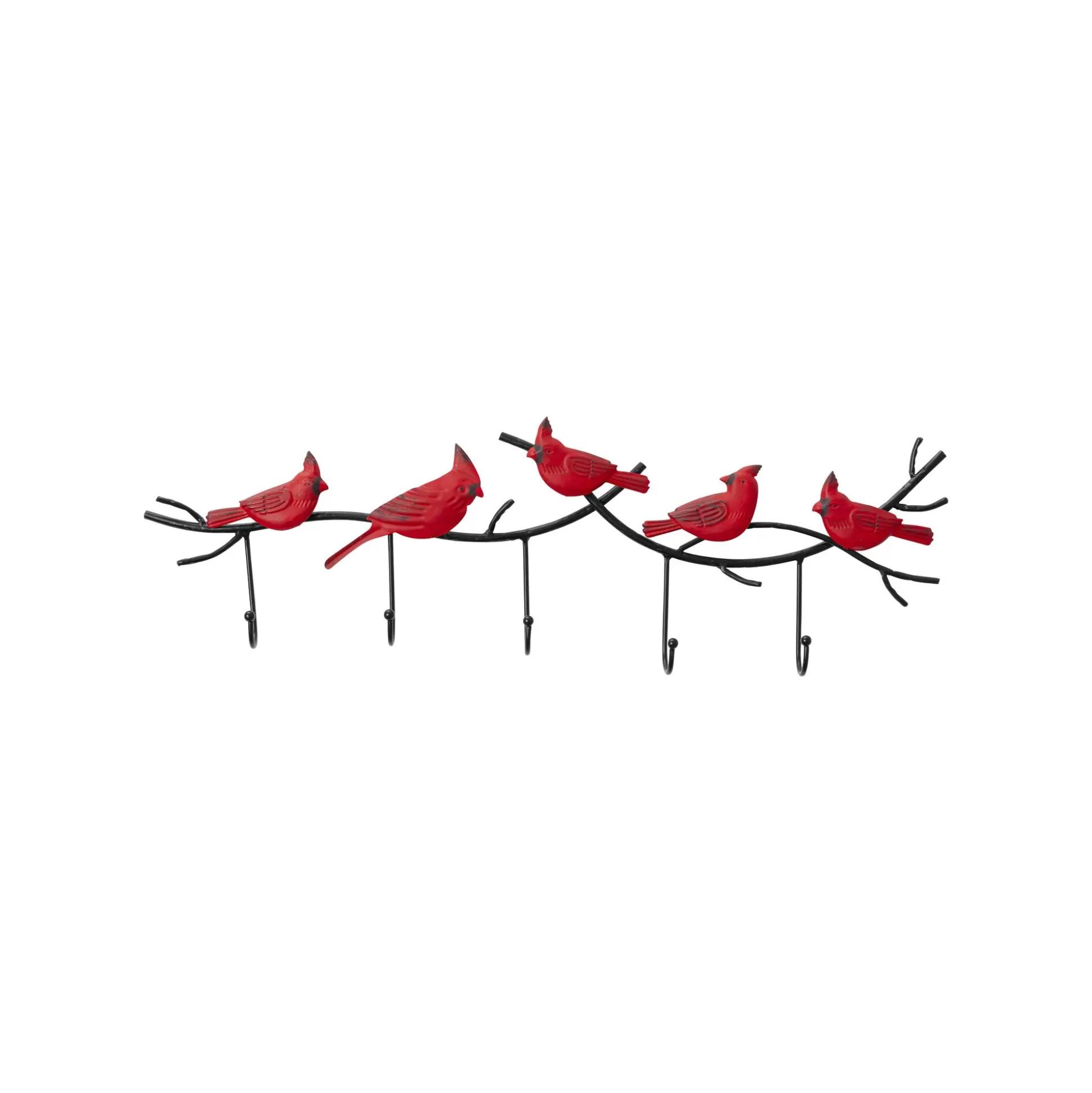 Portemanteau Mural Oiseaux Rouges 72cm ^KARE Design Fashion