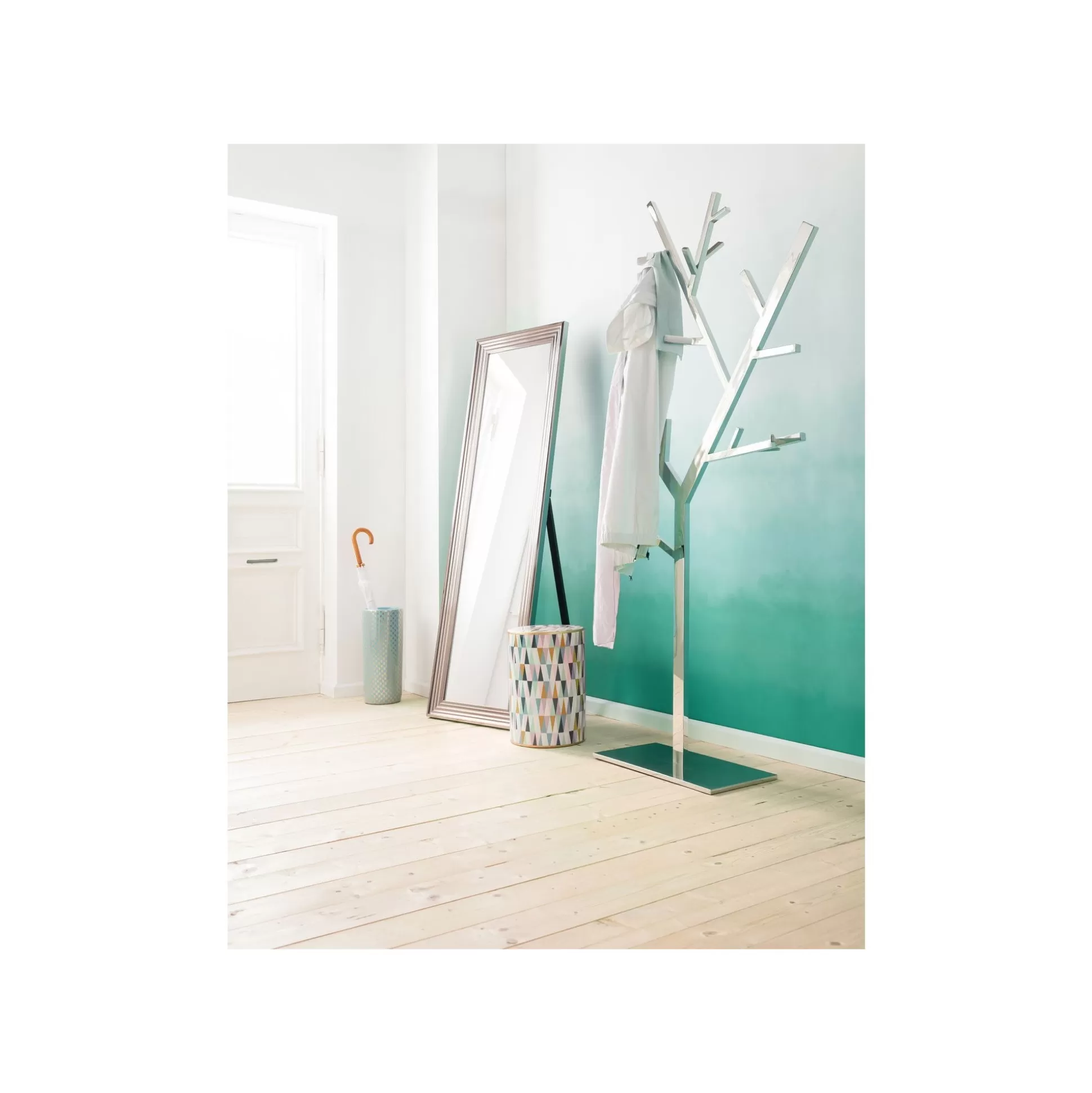 Portemanteau Technical Tree 195cm Argent ^KARE Design Flash Sale