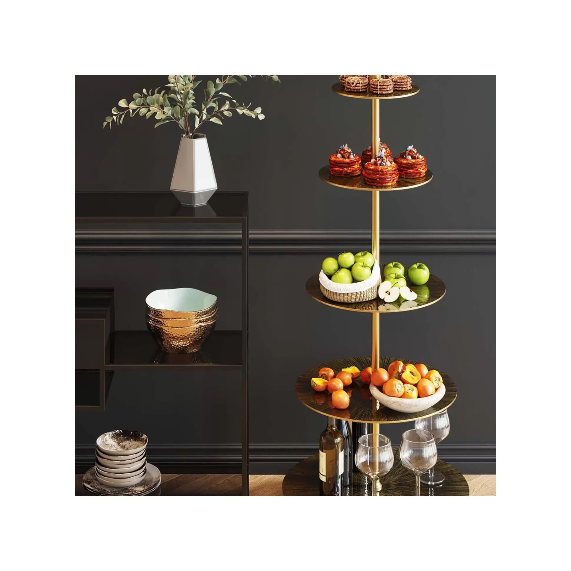 Présentoir Lovely 162x60cm Doré ^KARE Design Best Sale