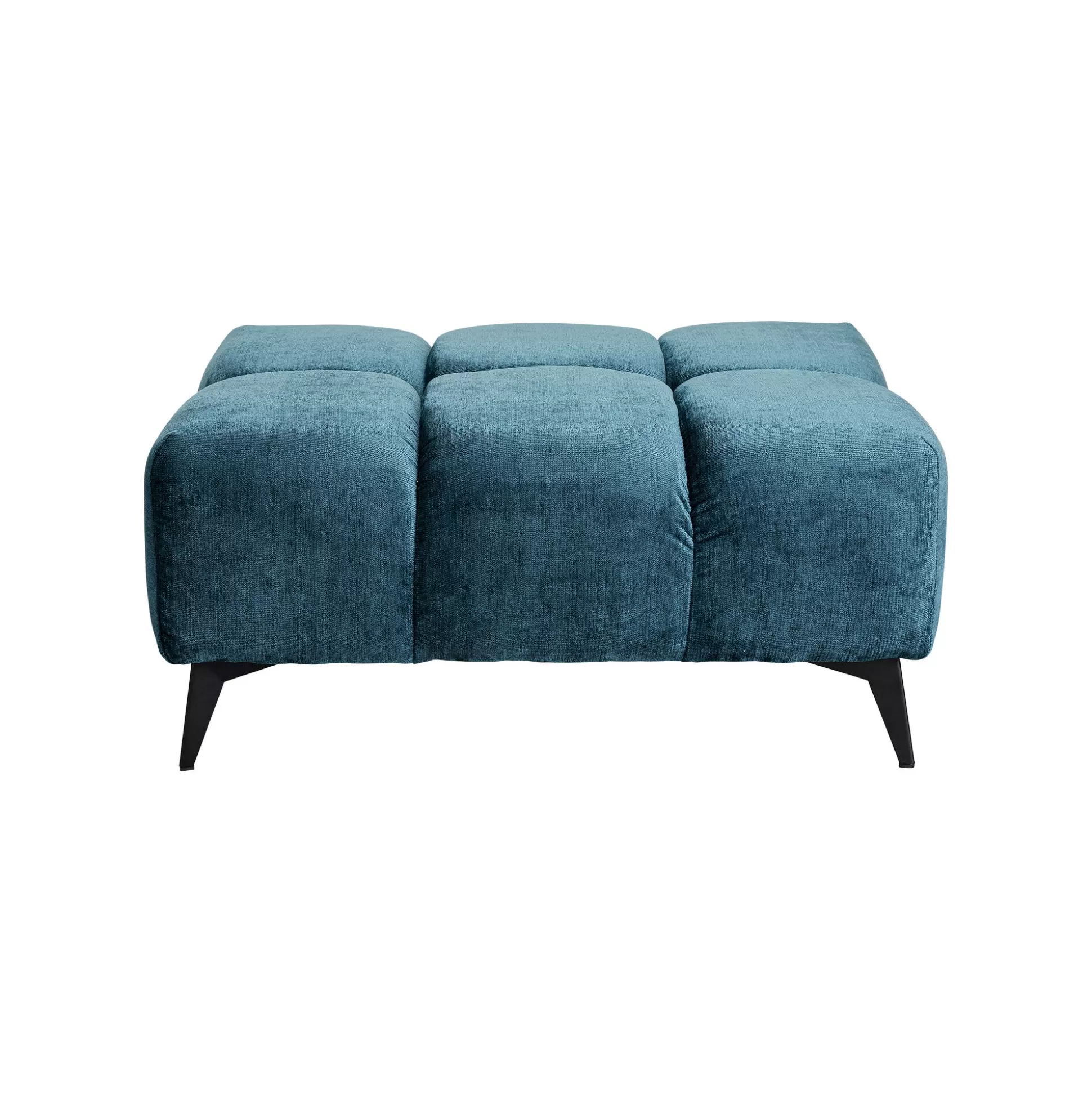 Repose-pieds Nia Velours Bleu ^KARE Design Outlet
