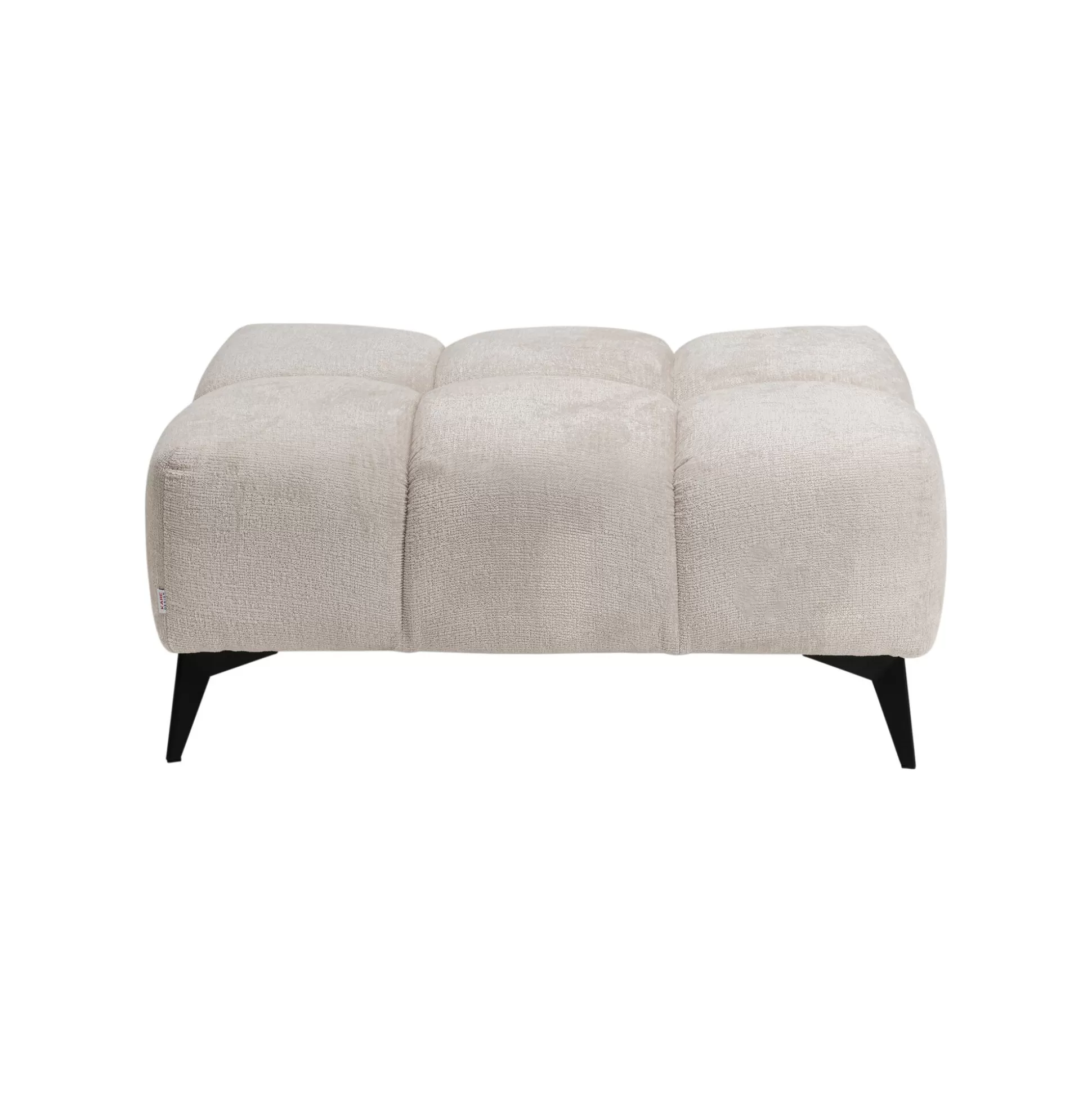 Repose-pieds Nia Velours Crème ^KARE Design Discount