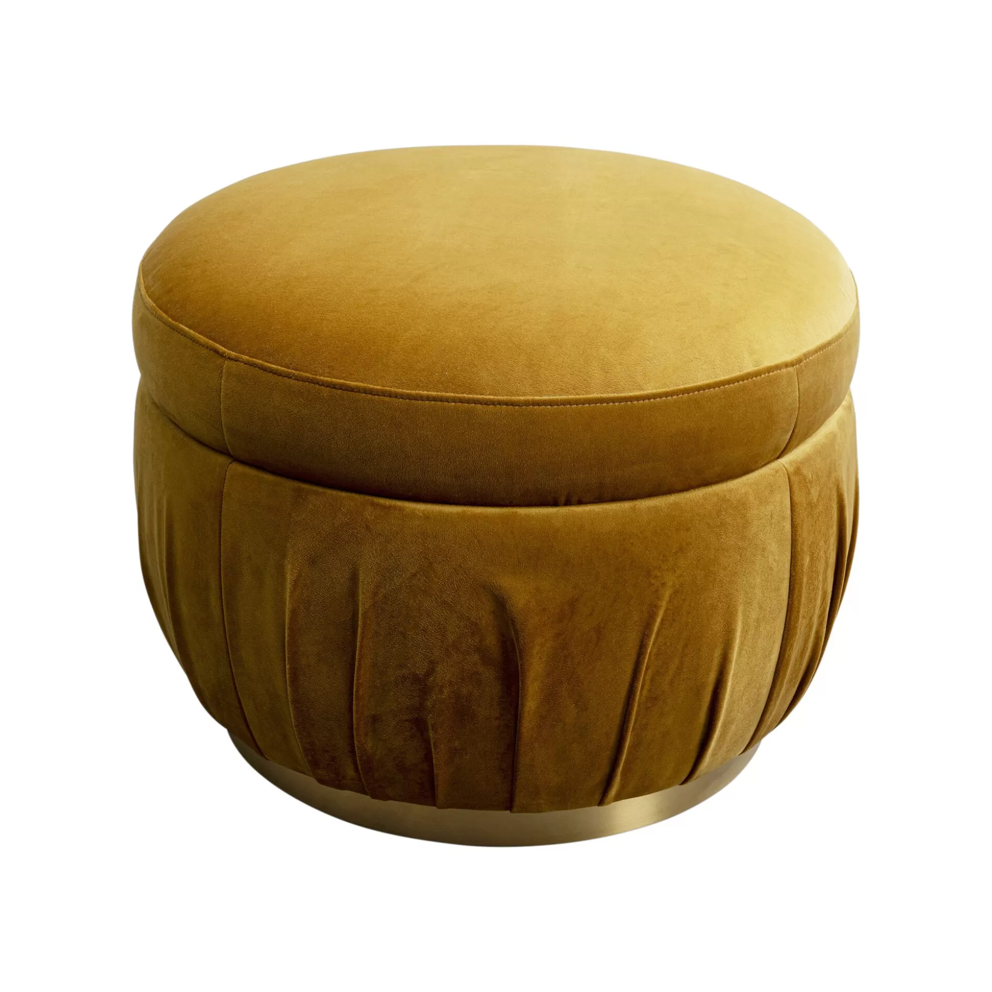 Repose-pieds Nube Velours Jaune ^KARE Design Cheap