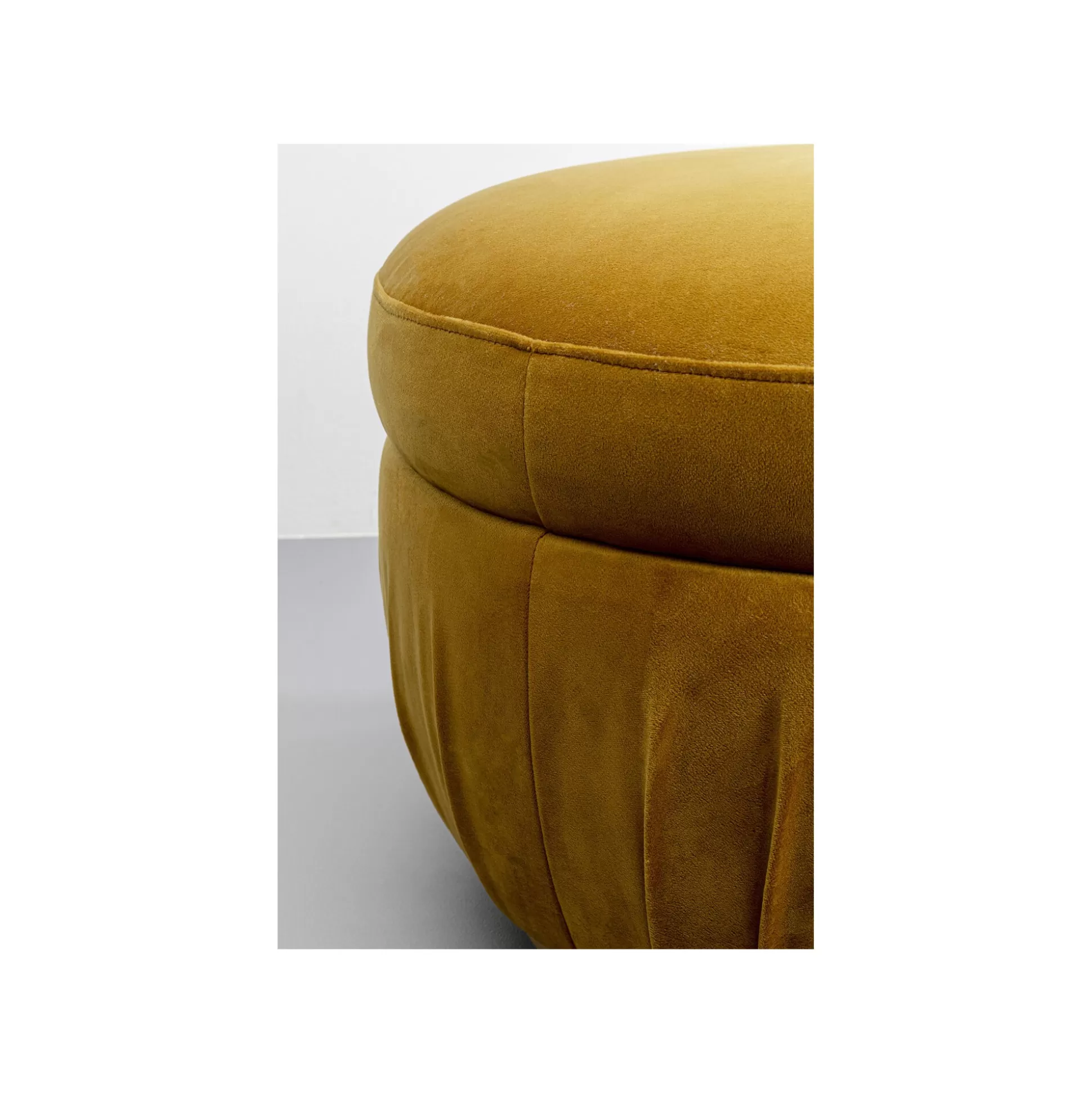 Repose-pieds Nube Velours Jaune ^KARE Design Cheap