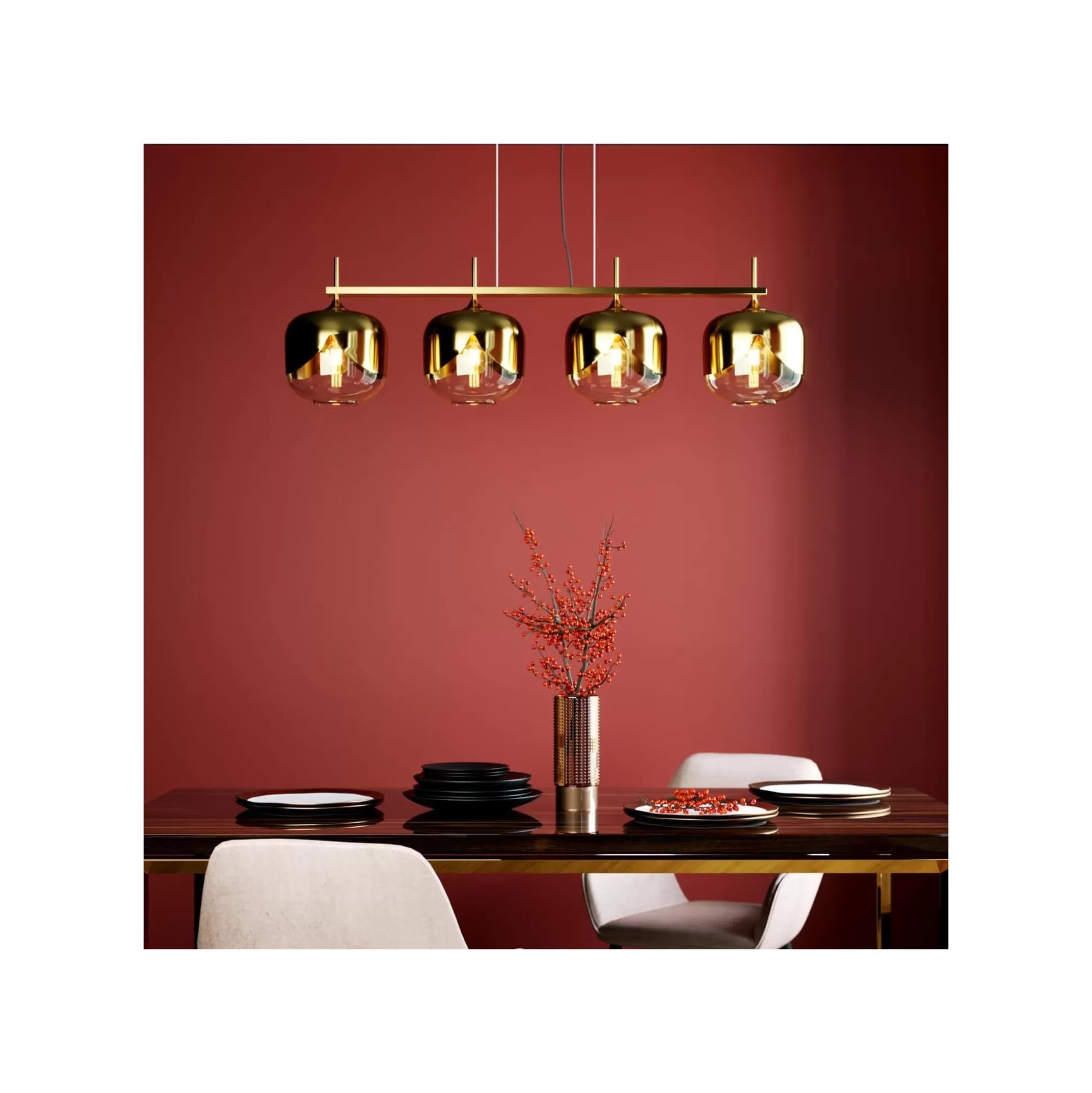 Suspension Goblet Ball Quattro Dorée ^KARE Design Best