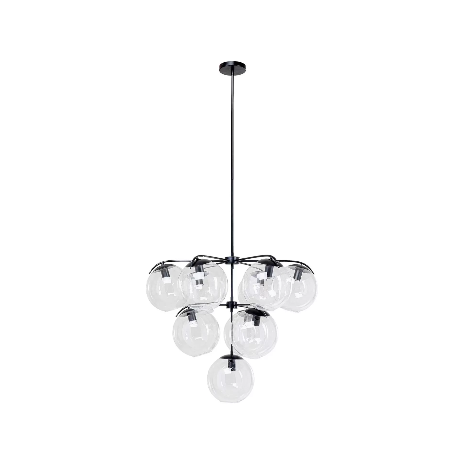 Suspension Lasmina 10 Globes Noire ^KARE Design Outlet