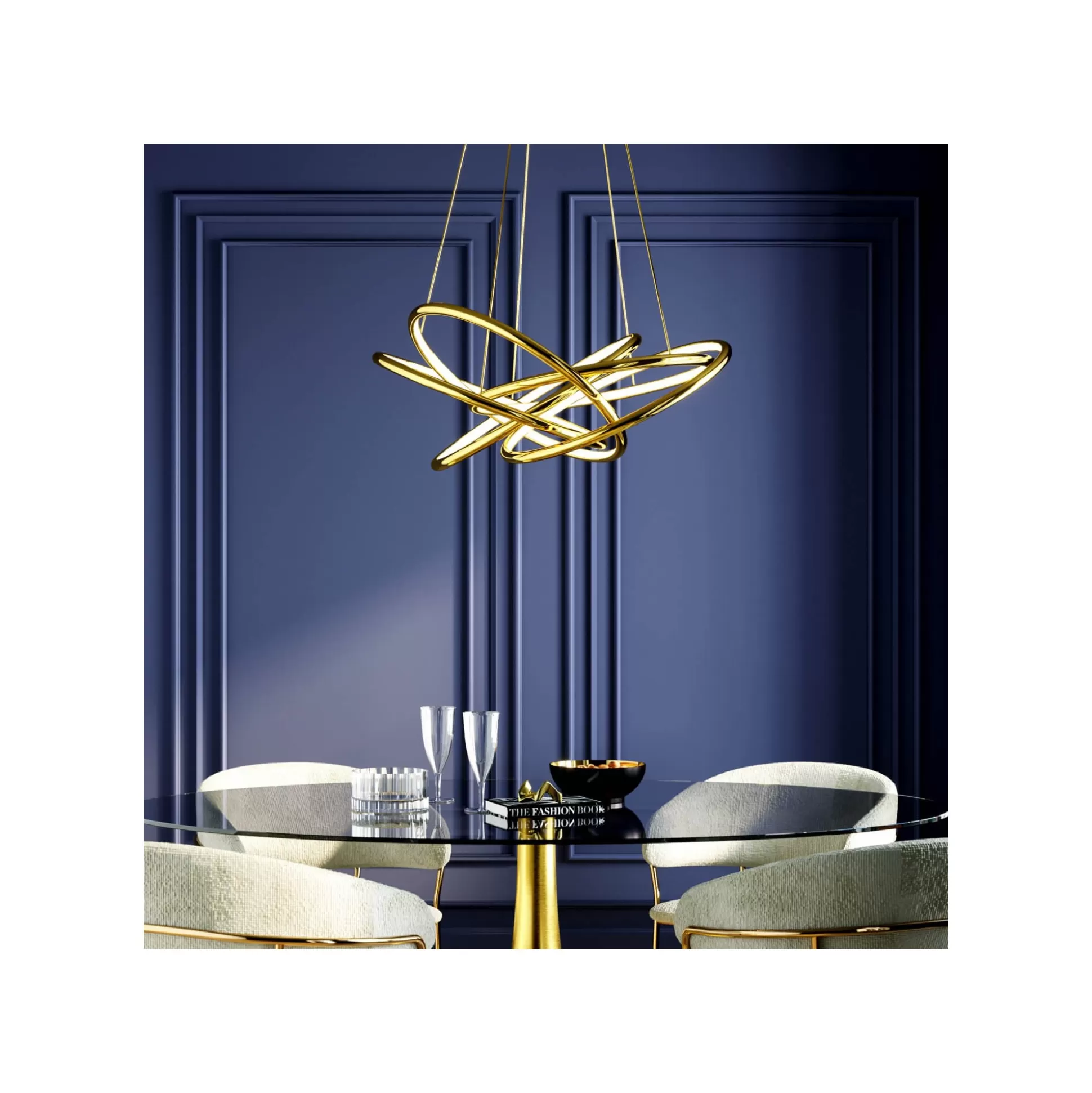 Suspension Saturn LED Dorée ^KARE Design Store