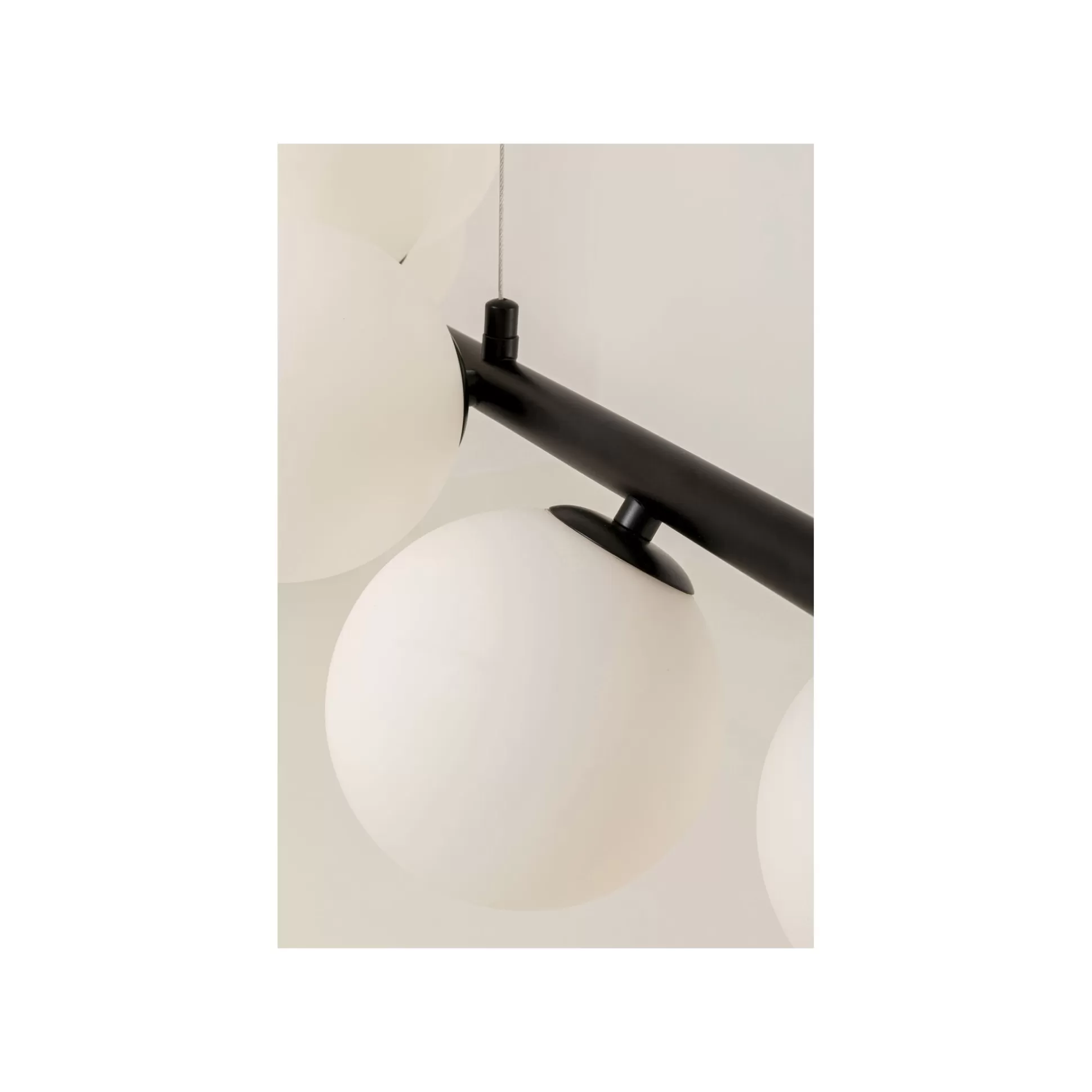 Suspension Scala Balls Milky 150cm Noire ^KARE Design Best Sale