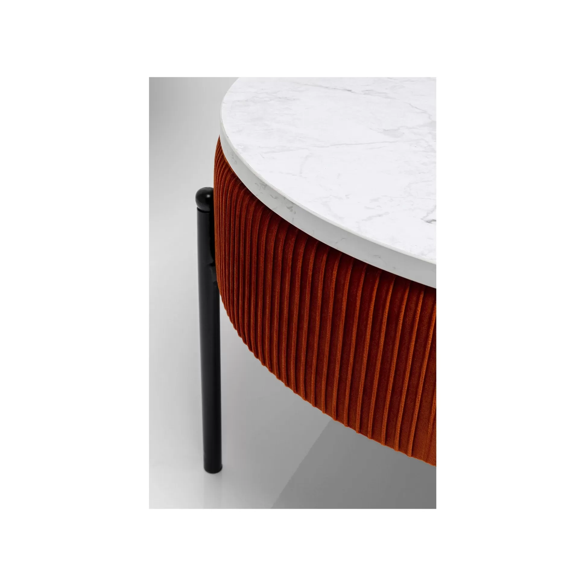 Table Basse Coffre Ballabile Orange Effet Marbre Blanc ^KARE Design Flash Sale