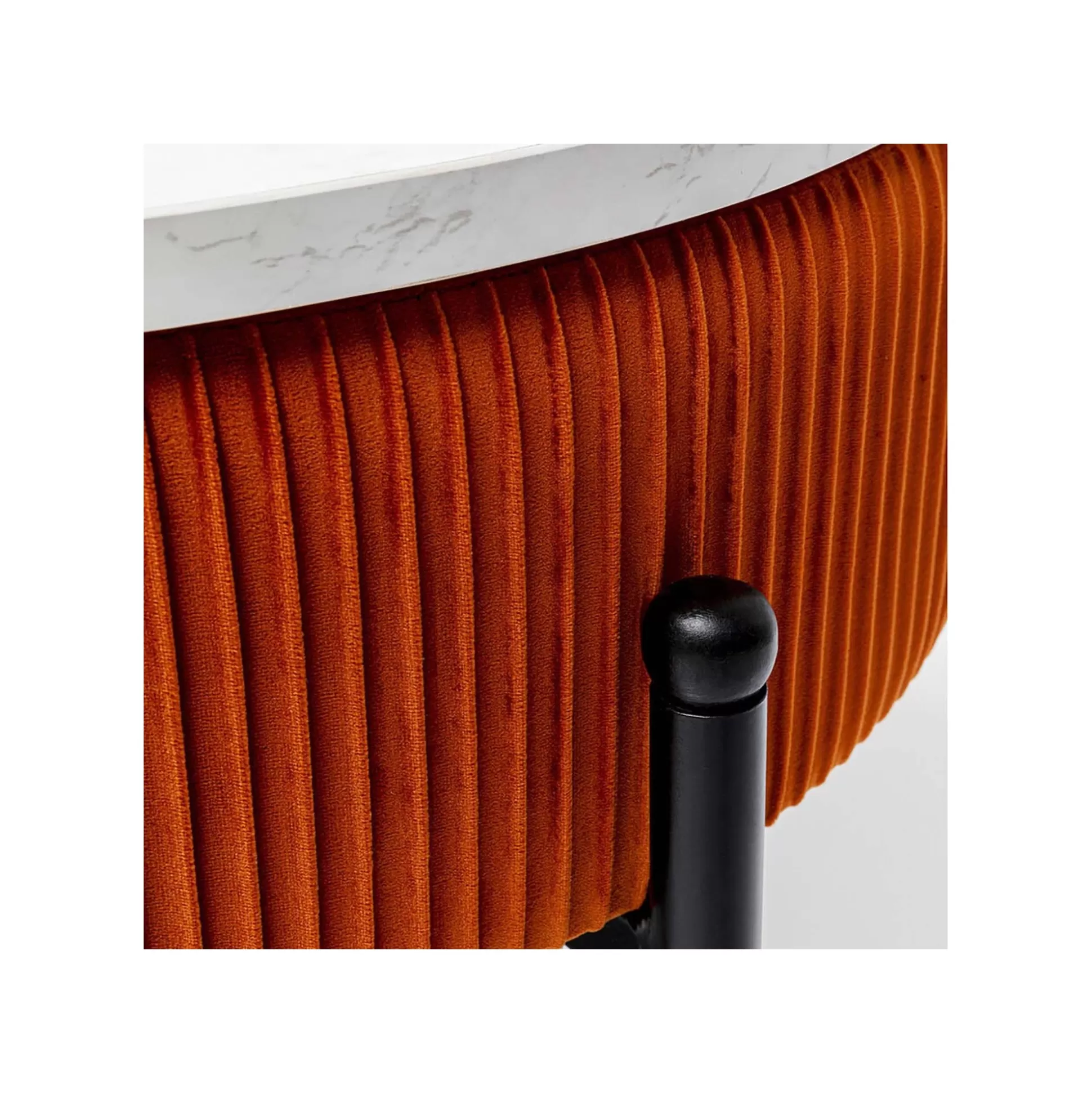 Table Basse Coffre Ballabile Orange Effet Marbre Blanc ^KARE Design Flash Sale