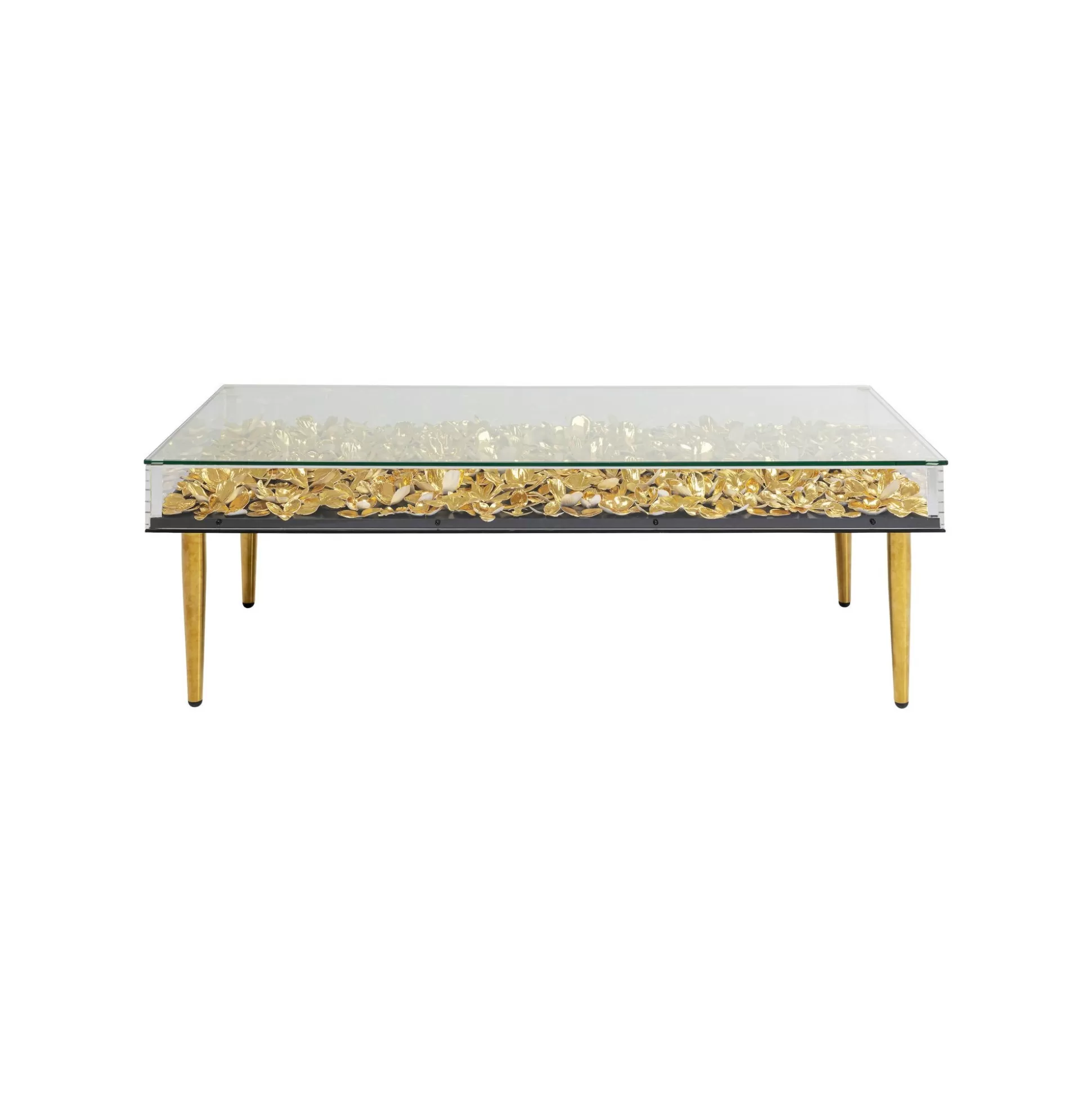 Table Basse Fleurs Dorées 3D 120x60cm ^KARE Design Cheap