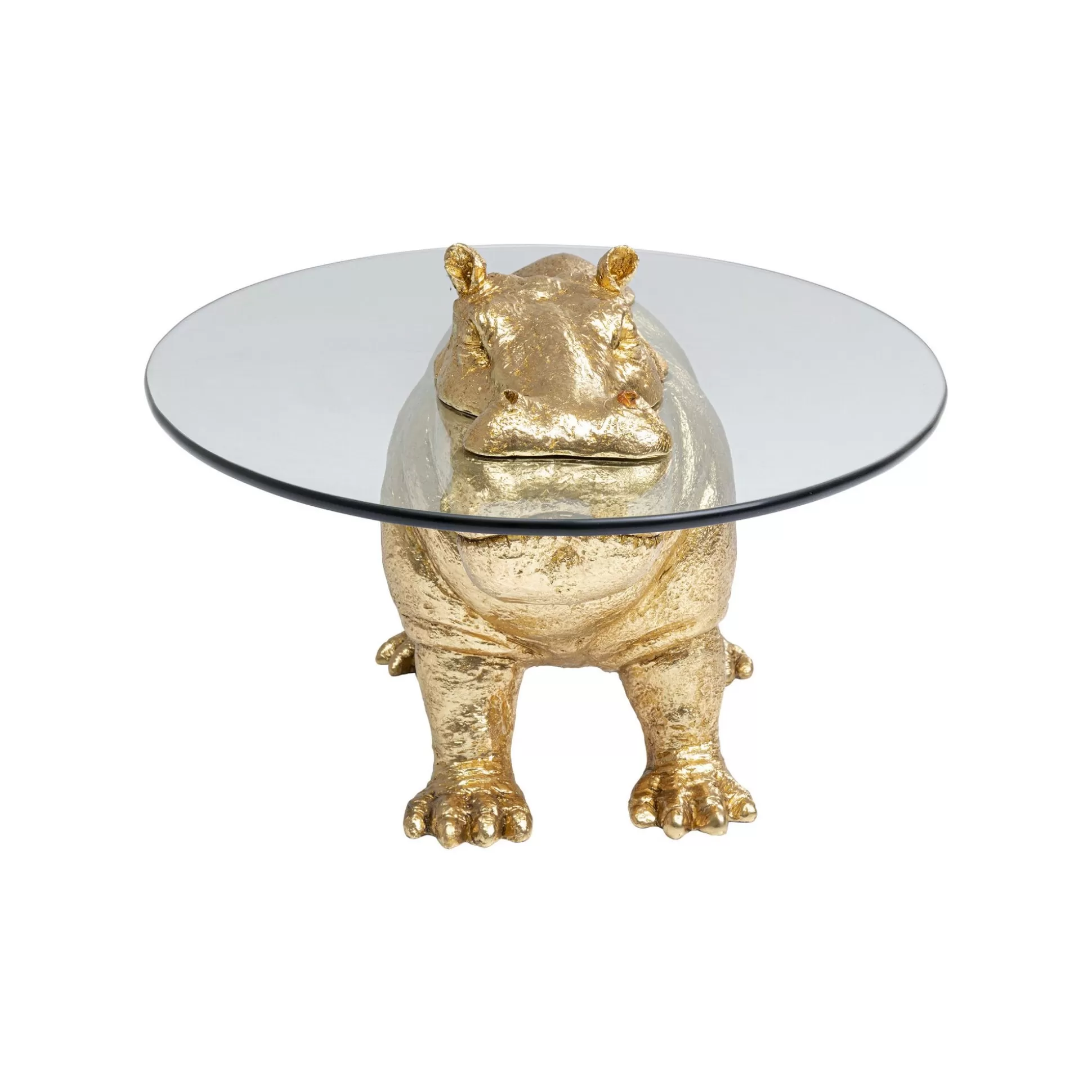 Table Basse Hippopotame Doré ^KARE Design Outlet