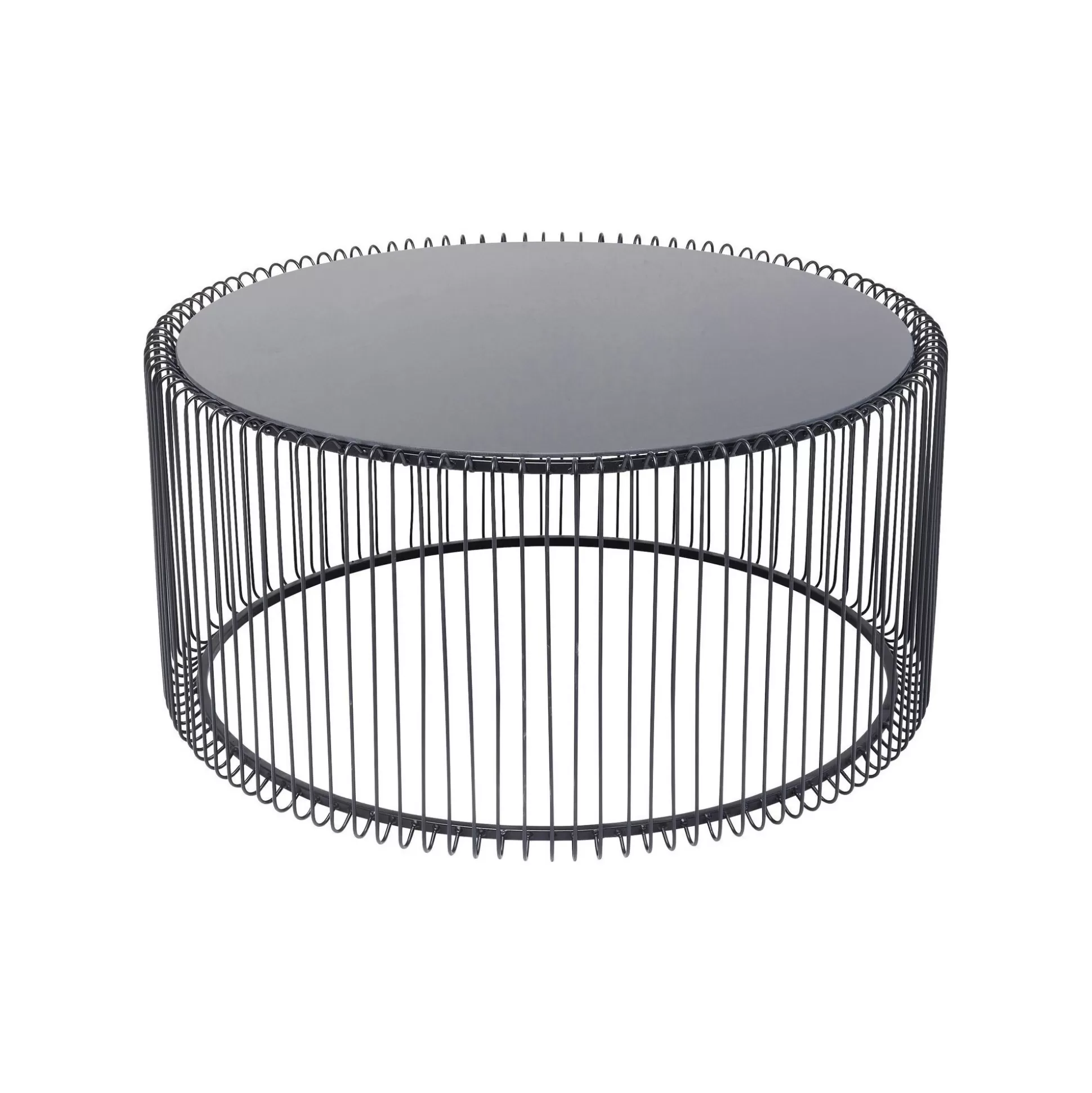 Table Basse Ronde Wire 80cm Noire ^KARE Design Flash Sale