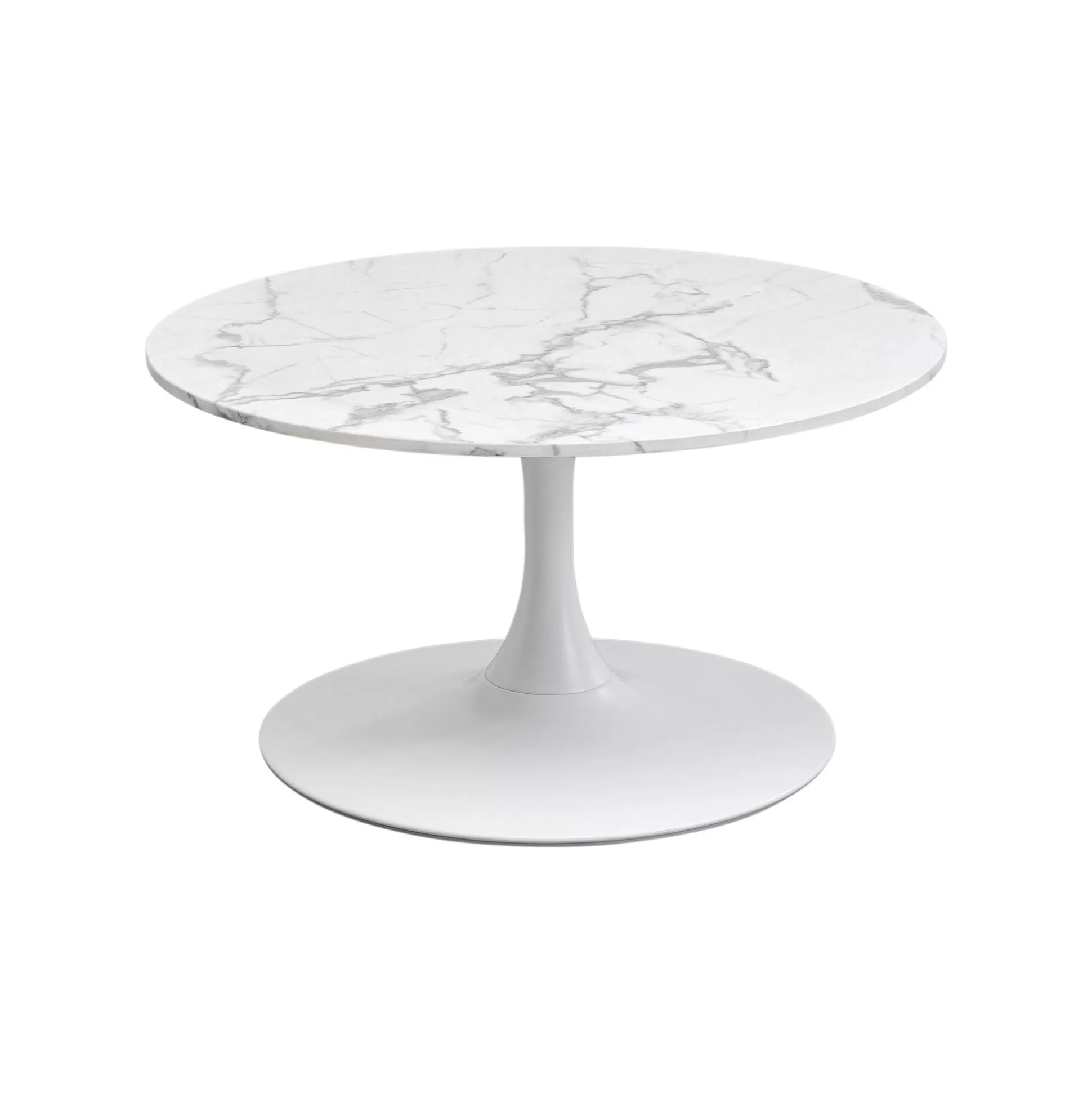 Table Basse Schickeria Effet Marbre Blanc 80cm ^KARE Design Cheap