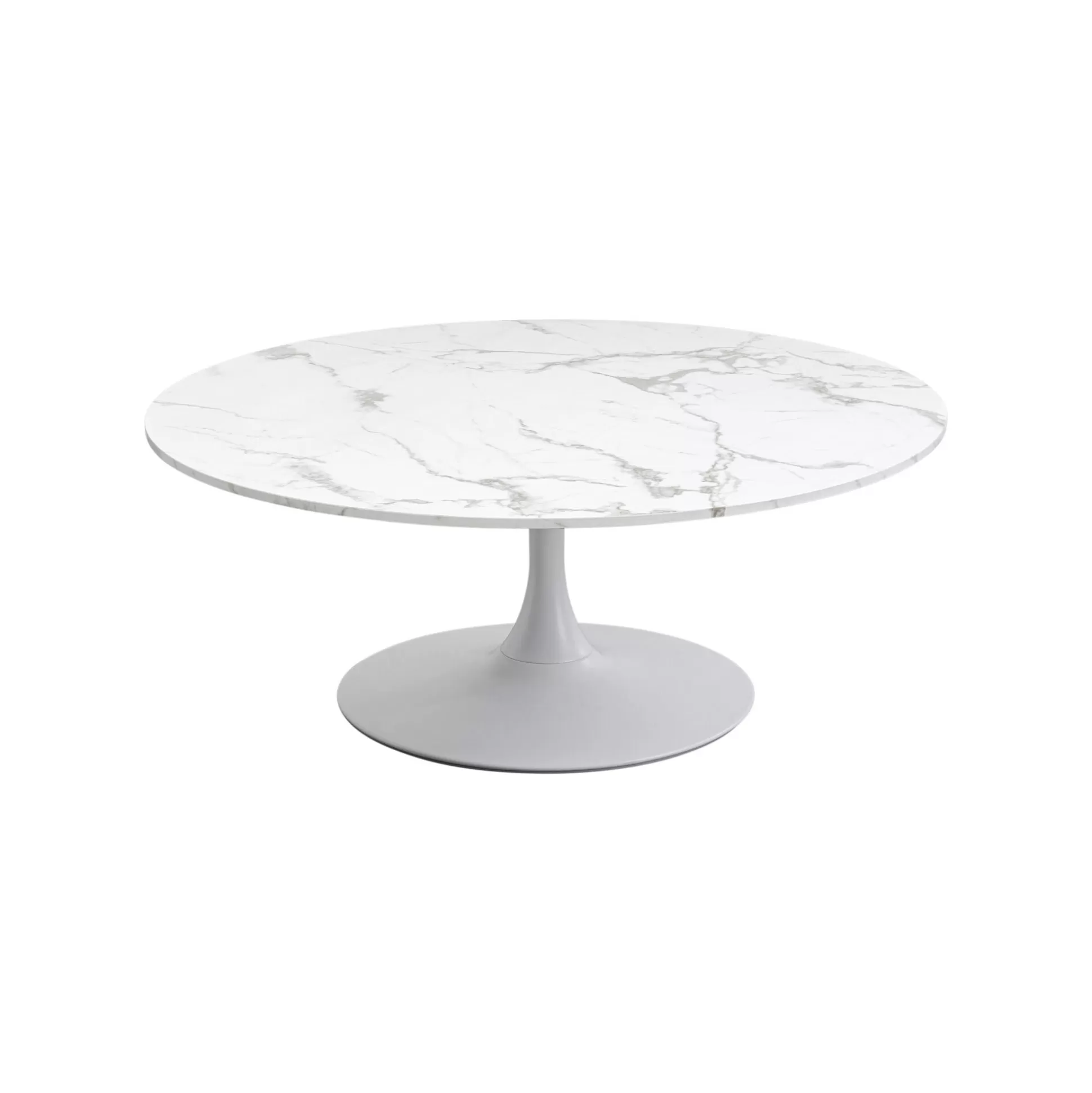 Table Basse Schickeria Effet Marbre Blanc 110cm ^KARE Design Shop