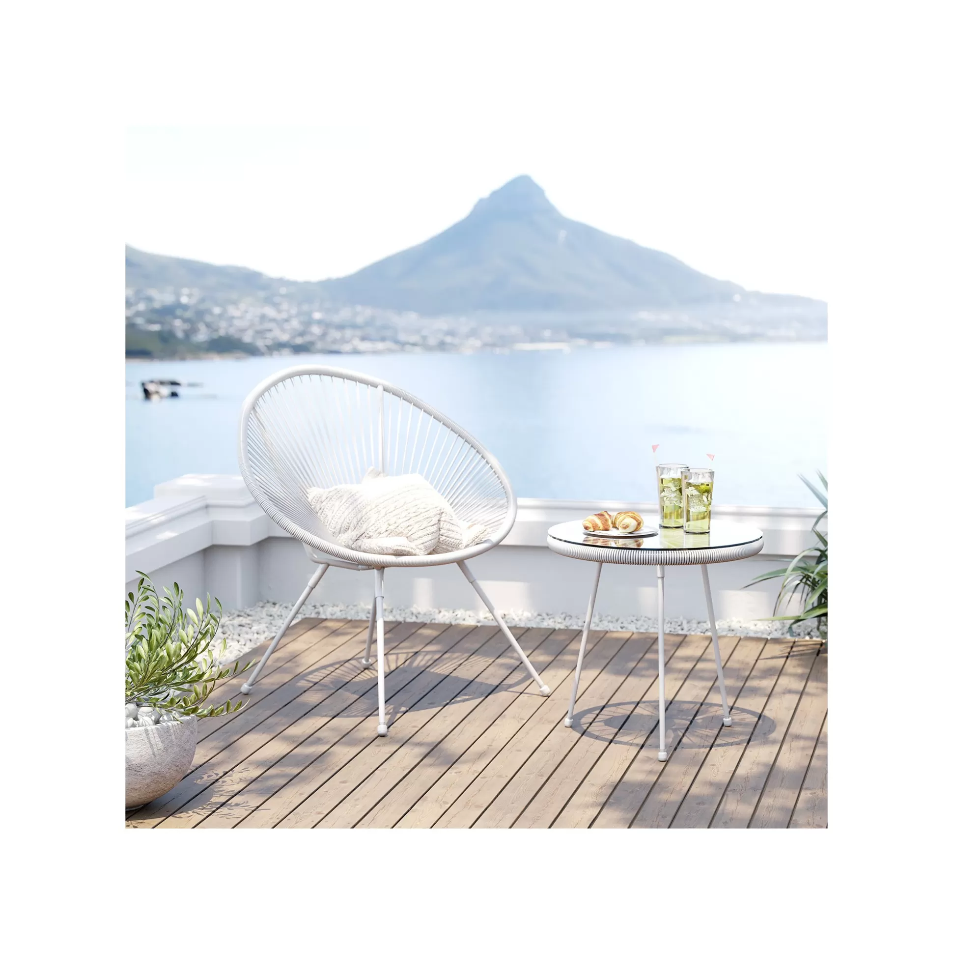 Table D'appoint Acapulco 50cm Blanche ^KARE Design Fashion