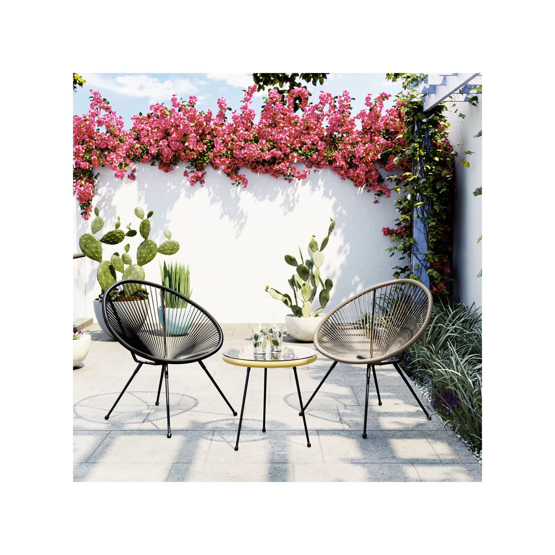 Table D'appoint Acapulco 50cm Nature ^KARE Design Store