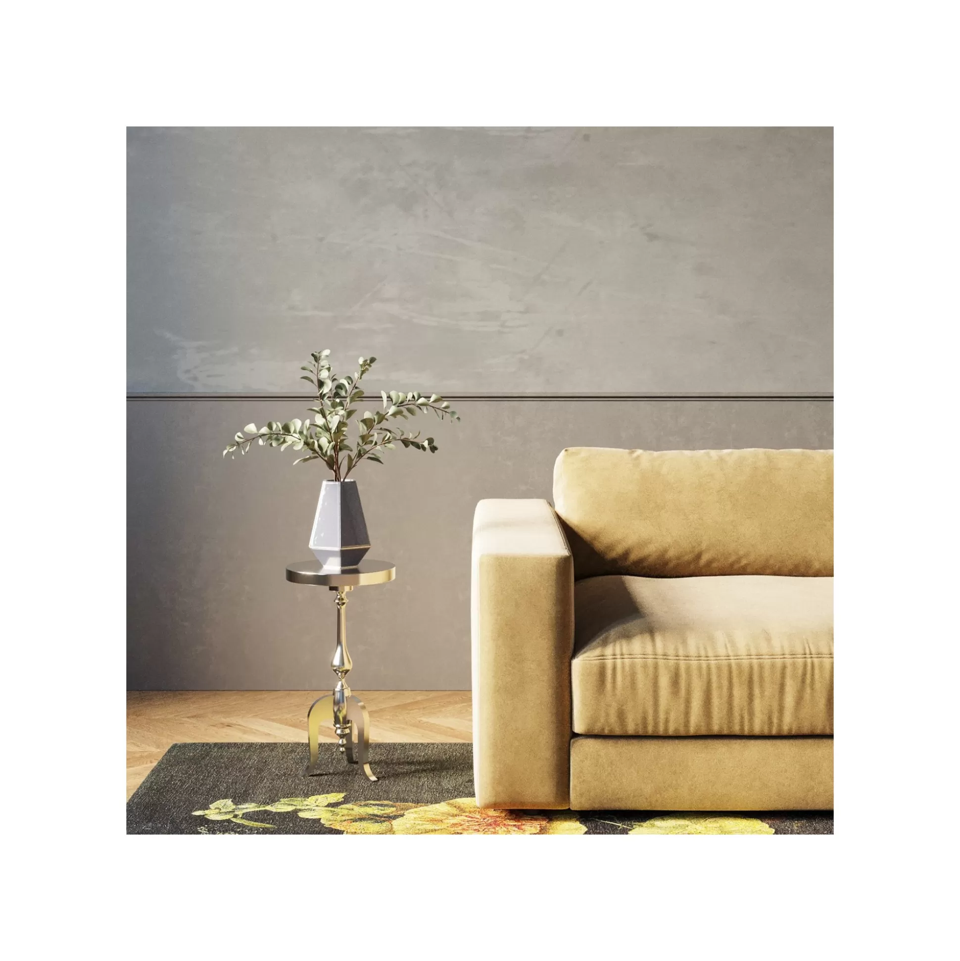 Table D'appoint Barocco Alu ^KARE Design Flash Sale