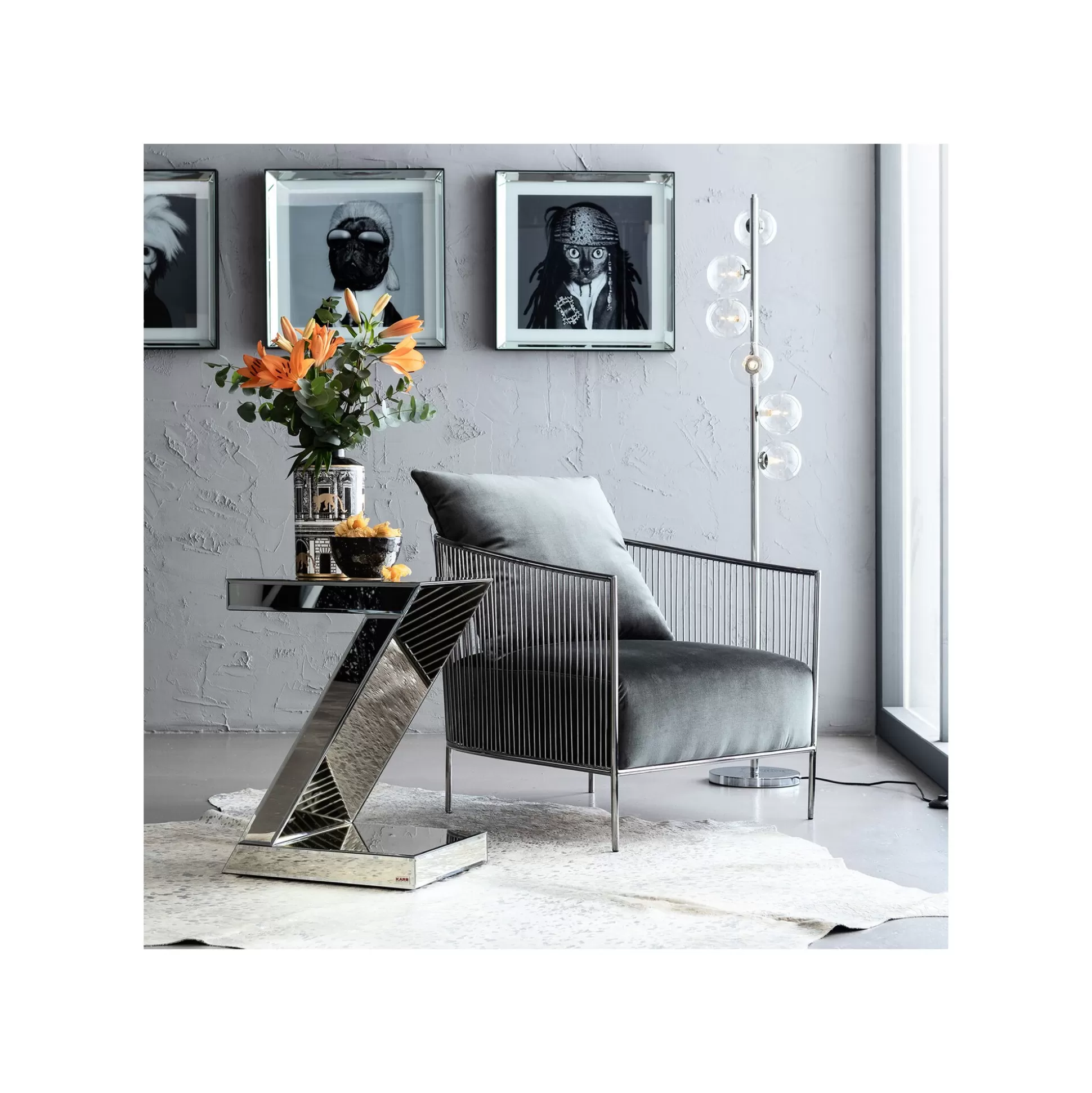 Table D'appoint Luxury Z Argent ^KARE Design Flash Sale