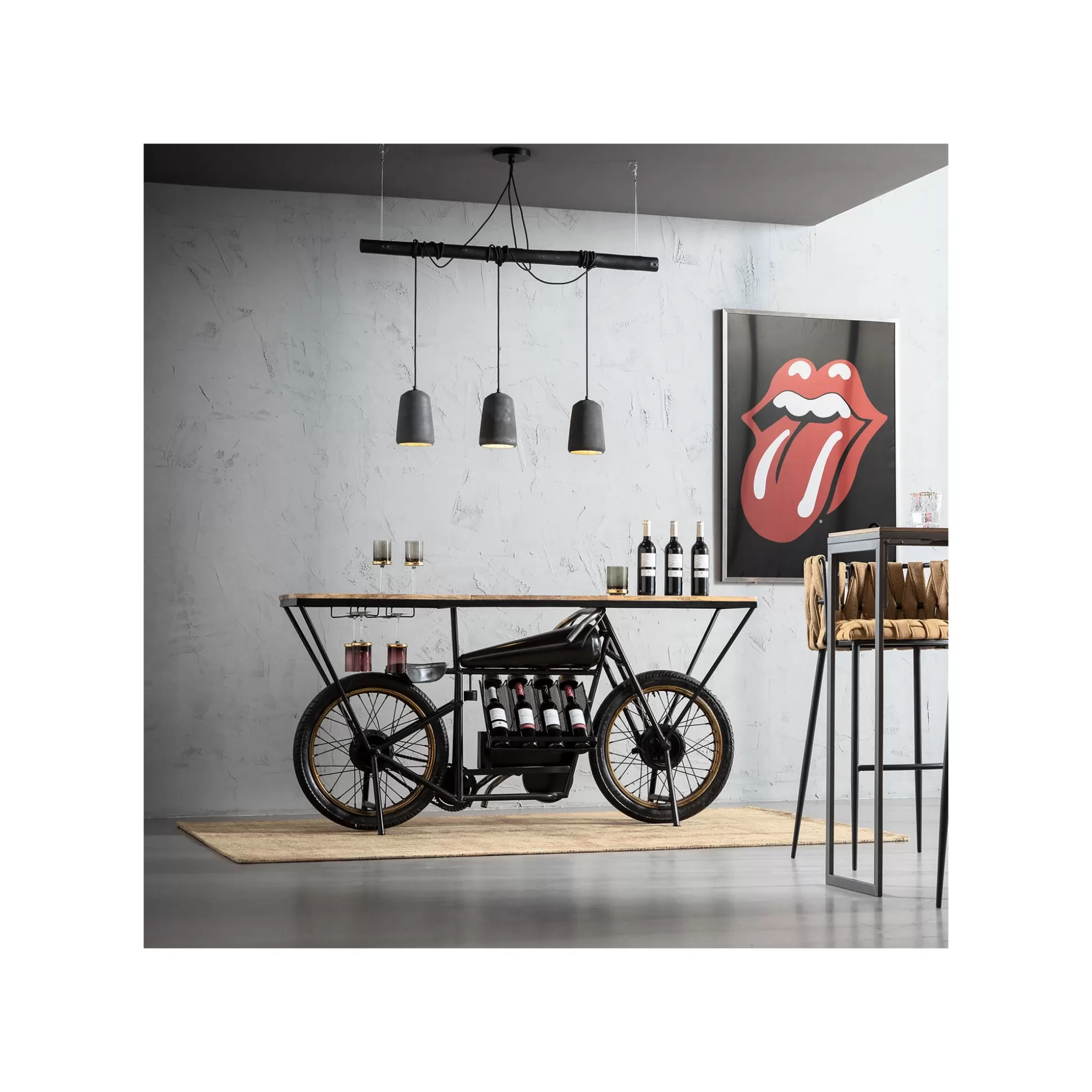 Table De Bar Moto Noire ^KARE Design Store