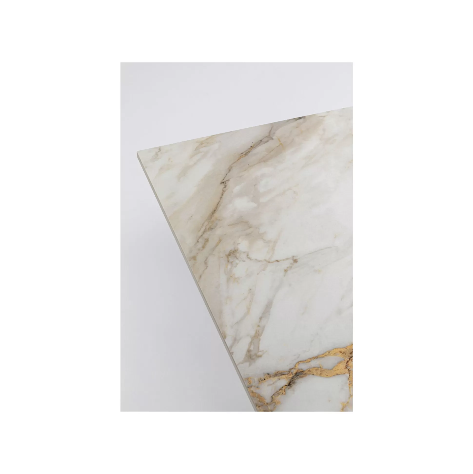 Table Eternity Cross Blanche Et Dorée 180x90cm ^KARE Design Best