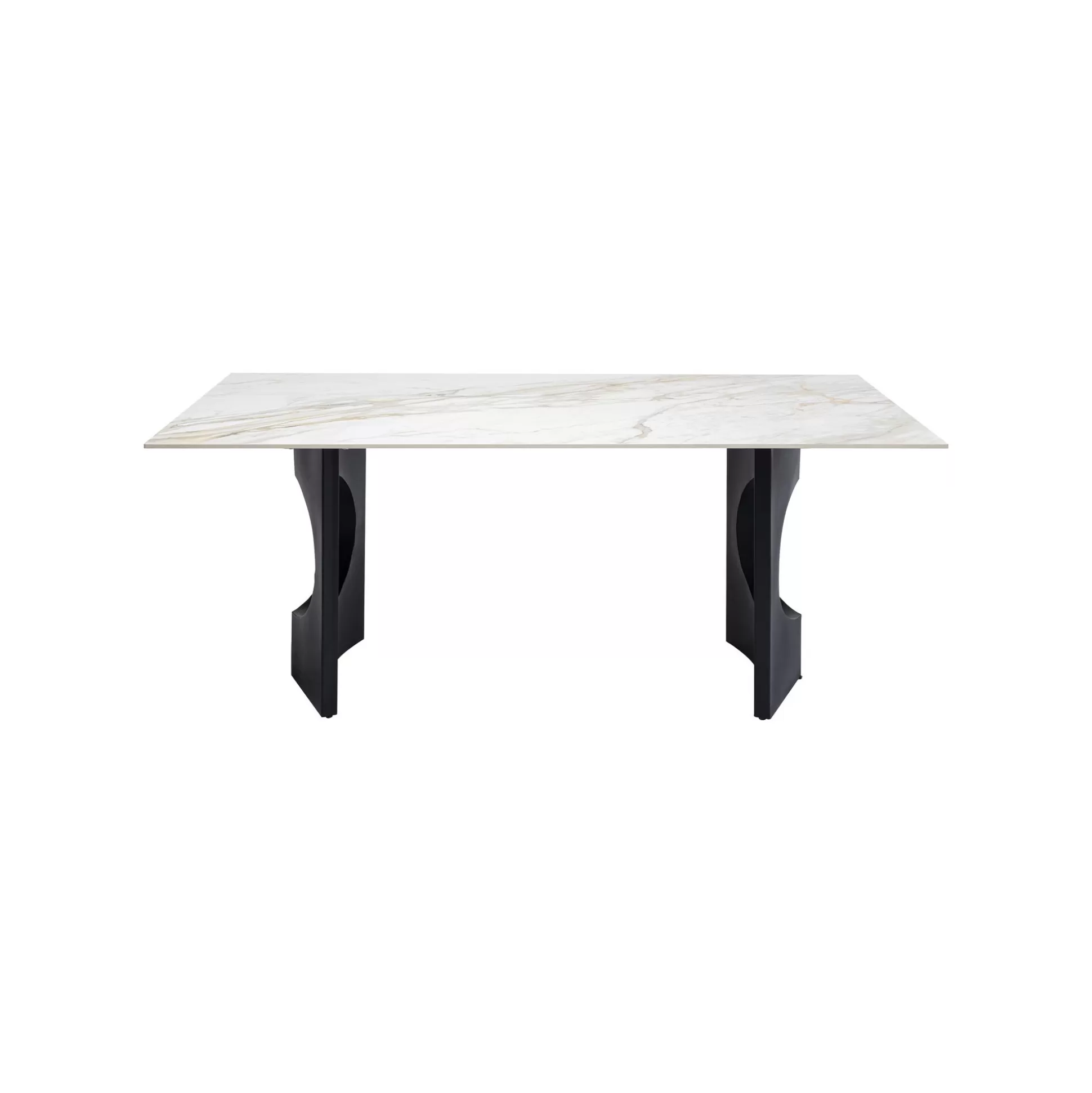 Table Eternity Oho Blanche Et Noire 180x90cm ^KARE Design Sale