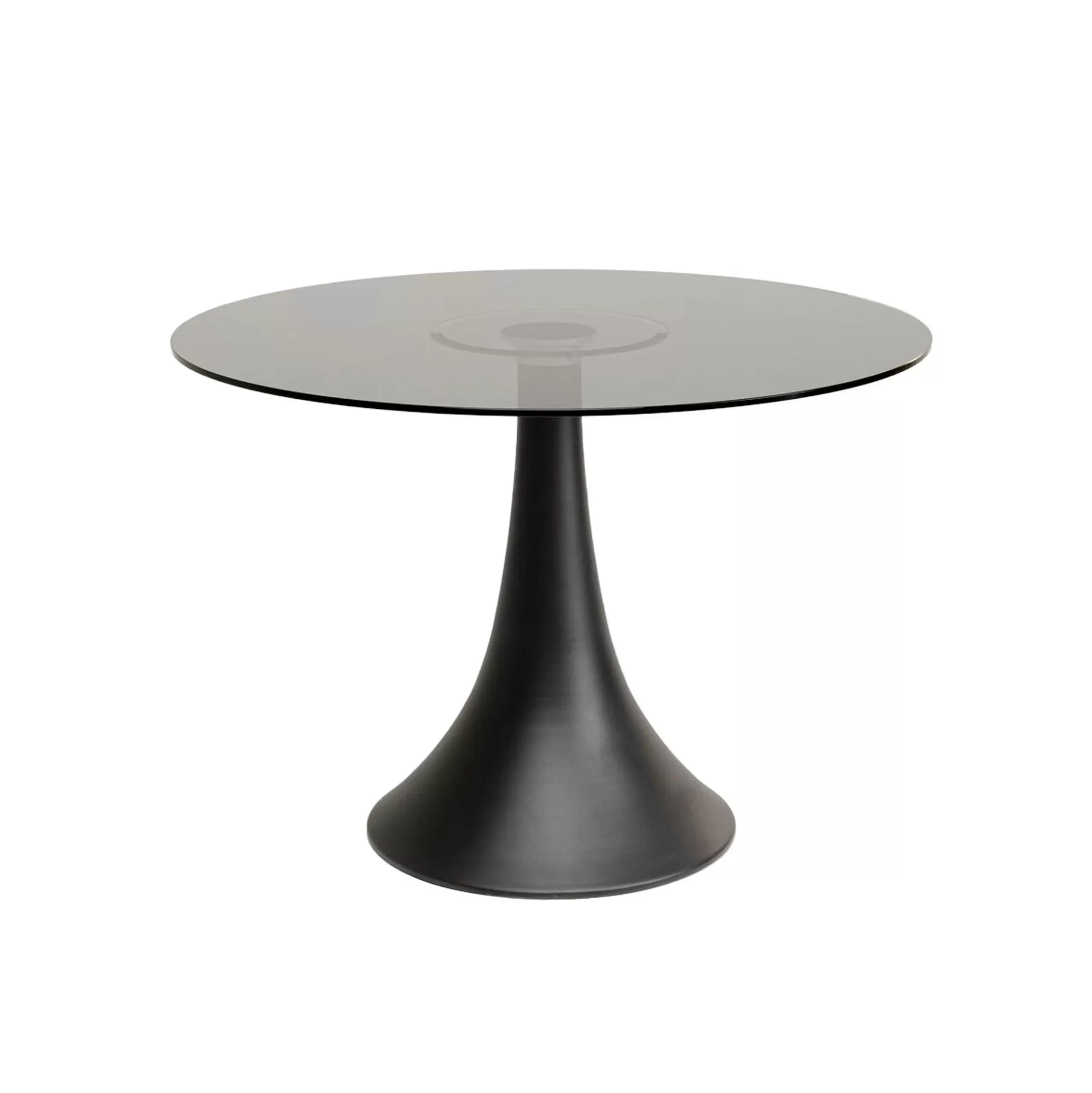 Table Grande Possibilita 110cm Noire Et Verre Fumé ^KARE Design Flash Sale