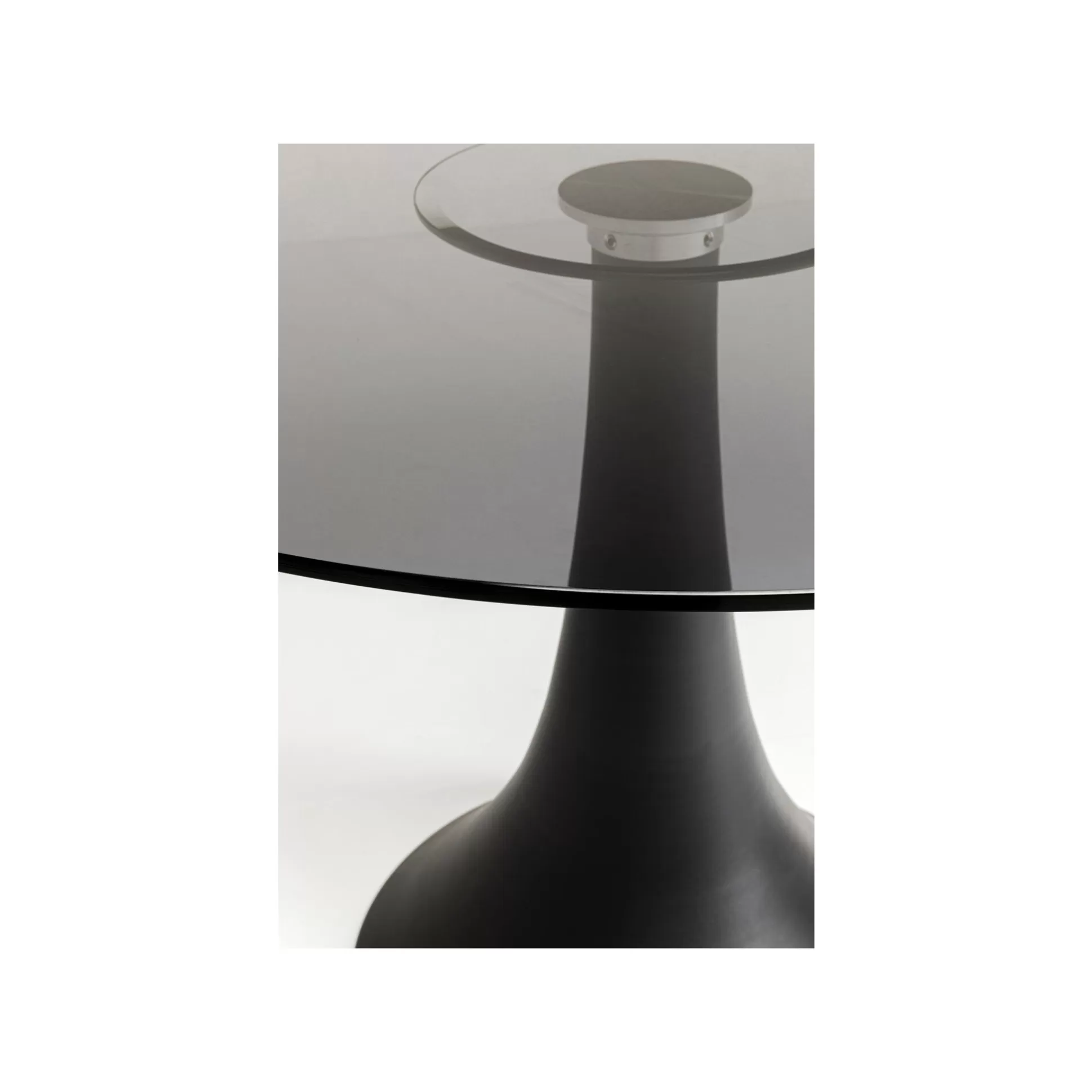 Table Grande Possibilita 110cm Noire Et Verre Fumé ^KARE Design Flash Sale