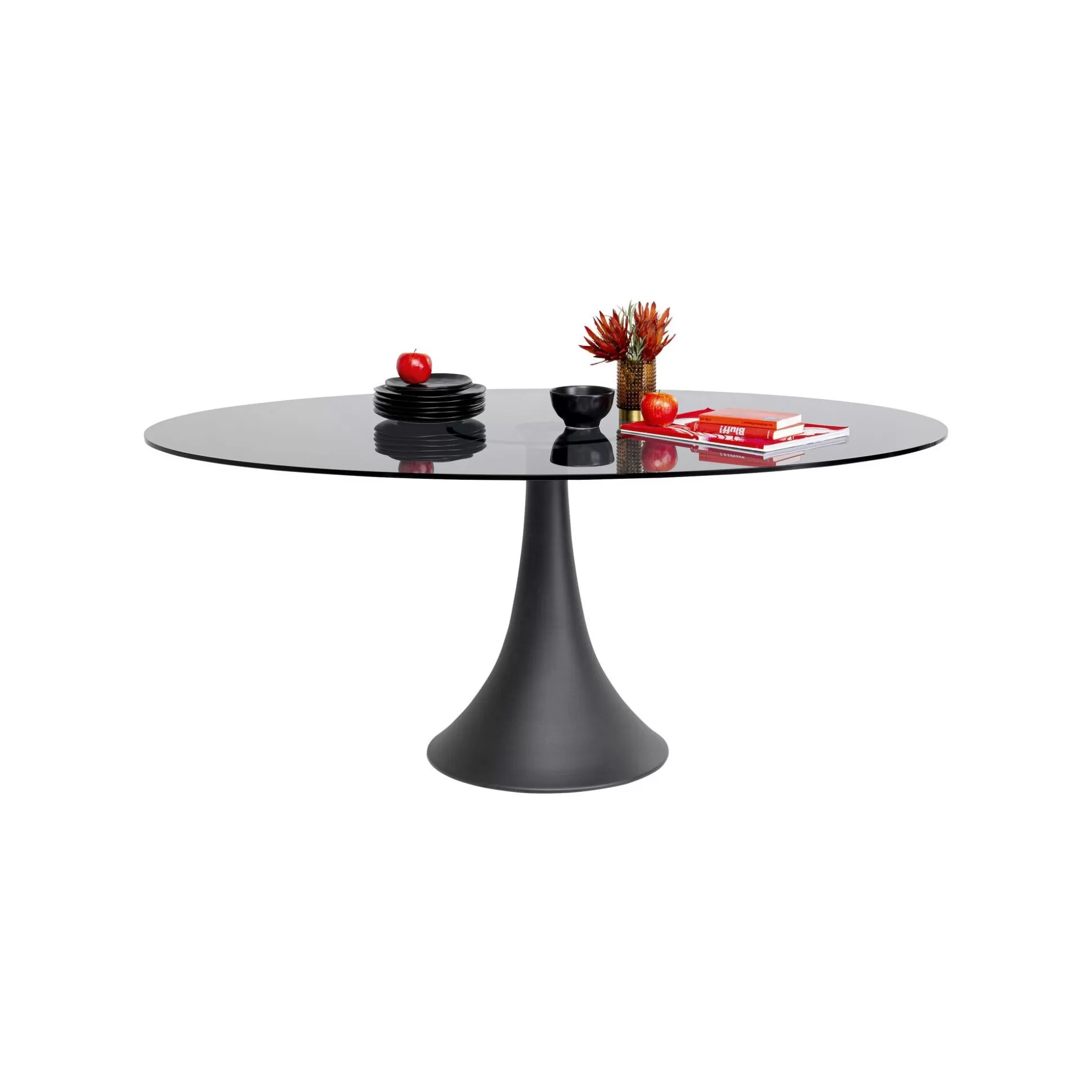 Table Grande Possibilita 180x120cm Noire Et Verre Fumé ^KARE Design Hot