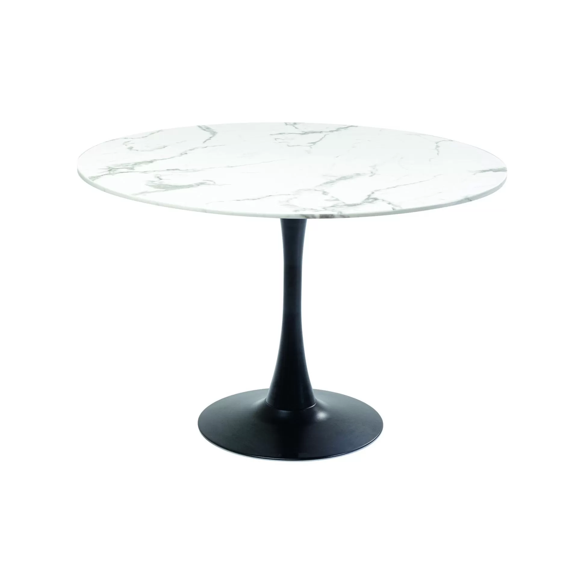 Table Schickeria 110cm Effet Marbre Blanc Et Noire ^KARE Design Shop