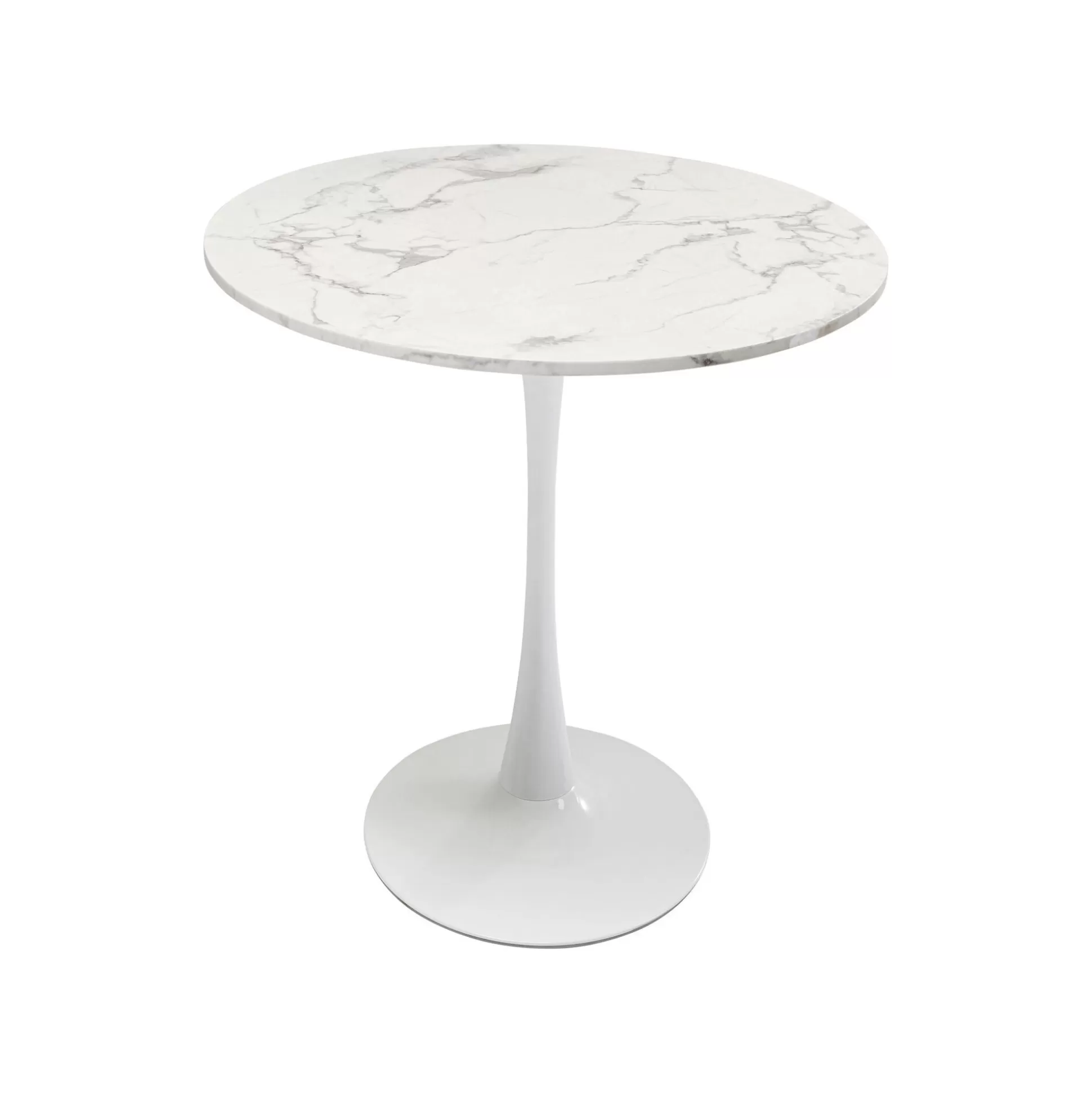 Table Schickeria 80cm Effet Marbre Blanc ^KARE Design Hot