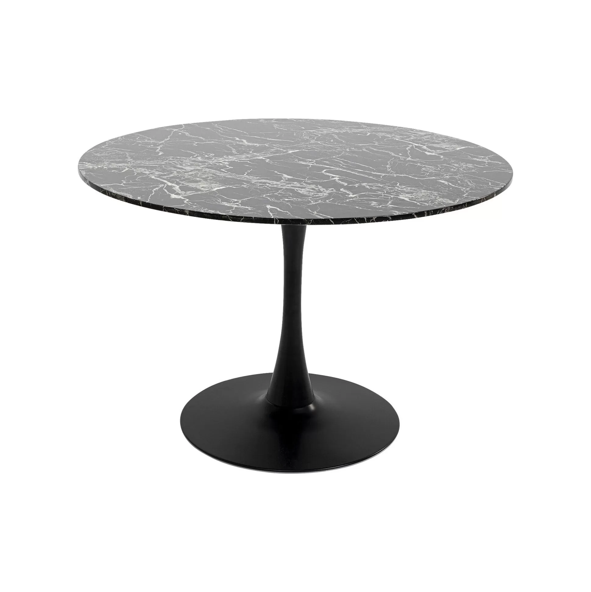 Table Schickeria 110cm Effet Marbre Noir ^KARE Design Discount