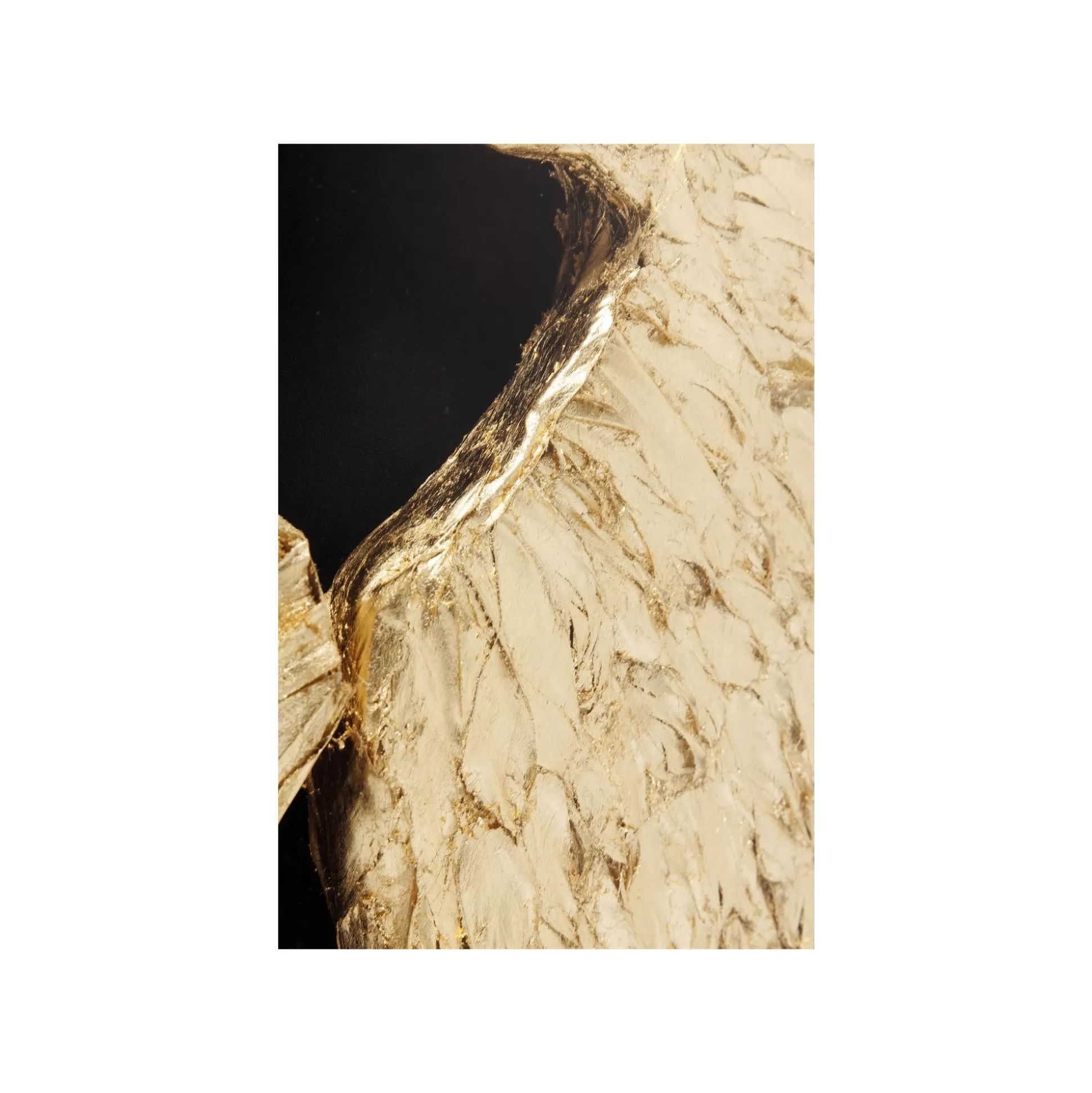 Tableau 3D Ailes Noires Et Dorées 120x120cm ^KARE Design Fashion