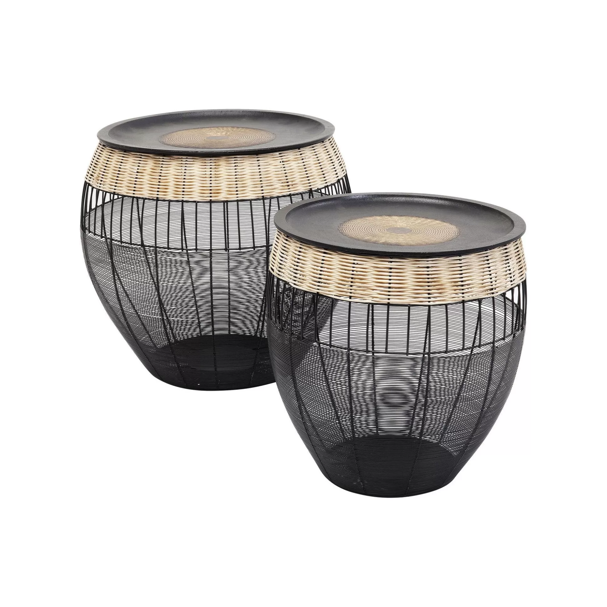 Tables D'appoint African Drums Set De 2 ^KARE Design Shop