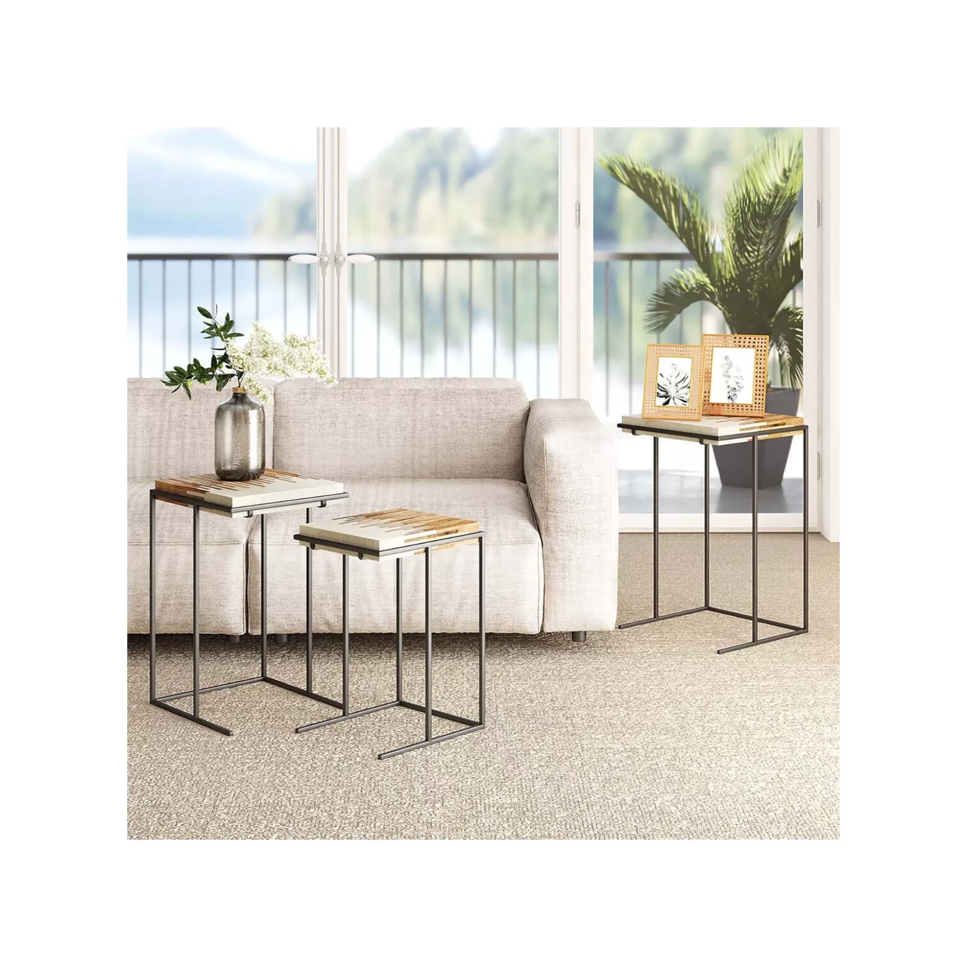 Tables D'appoint Bora Bora Set De 3 ^KARE Design Hot