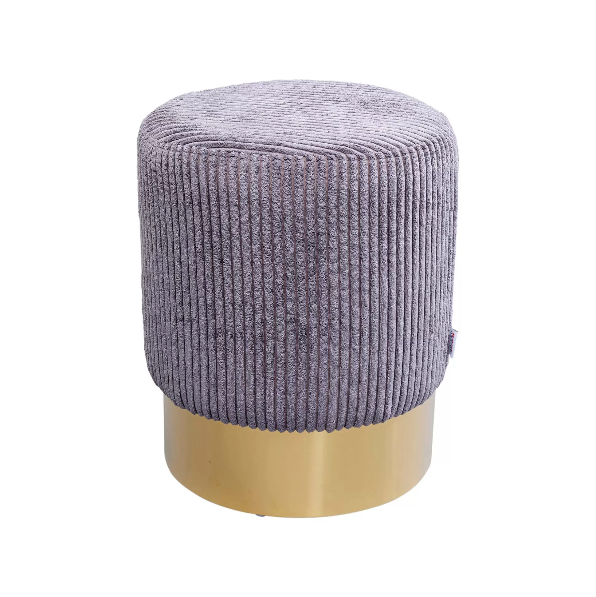 Tabouret Cherry Cord Gris Et Laiton ^KARE Design Shop